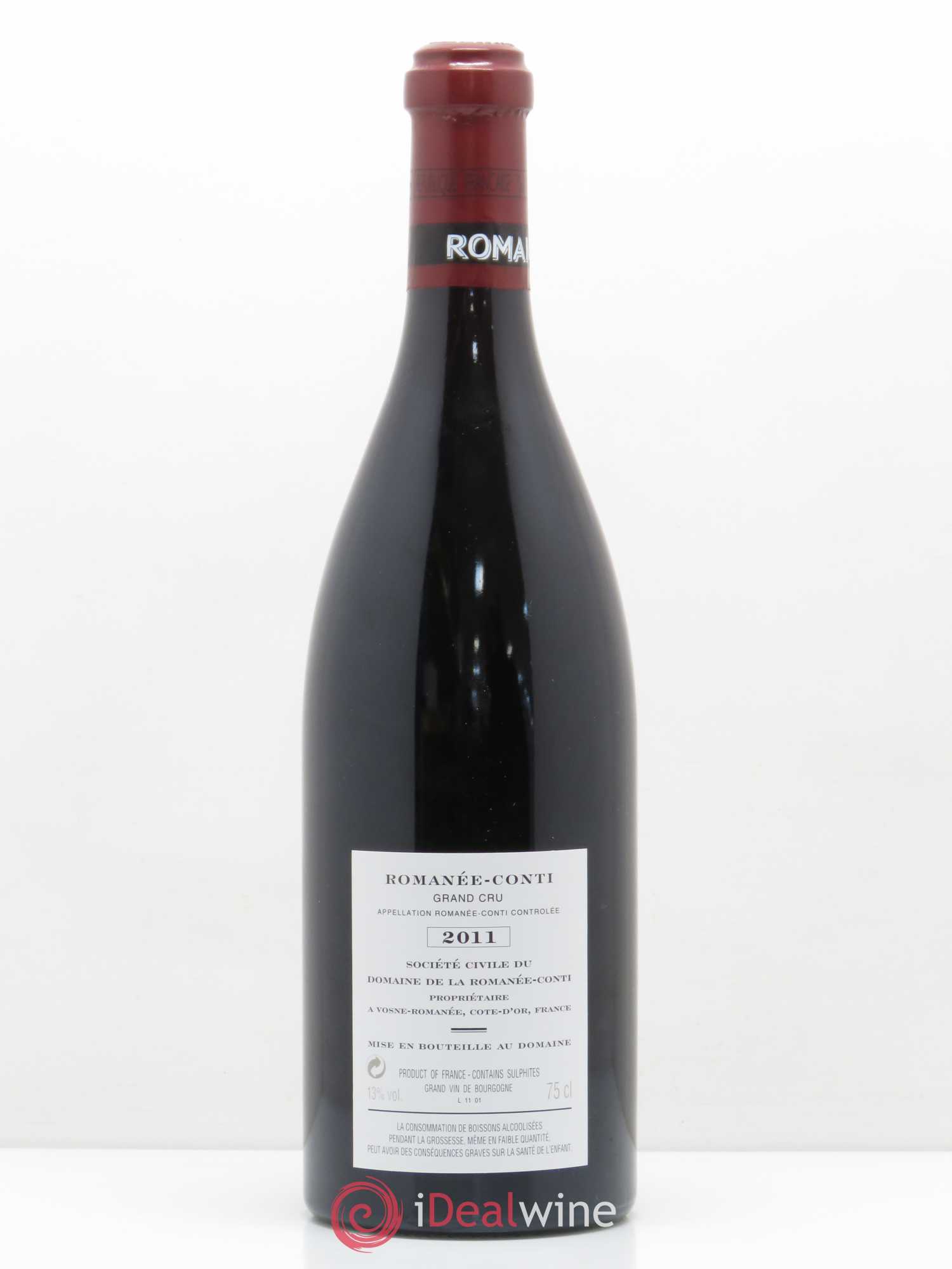 Romanée-Conti Grand Cru Domaine de la Romanée-Conti 2011 - Lot de 1 bouteille - 1