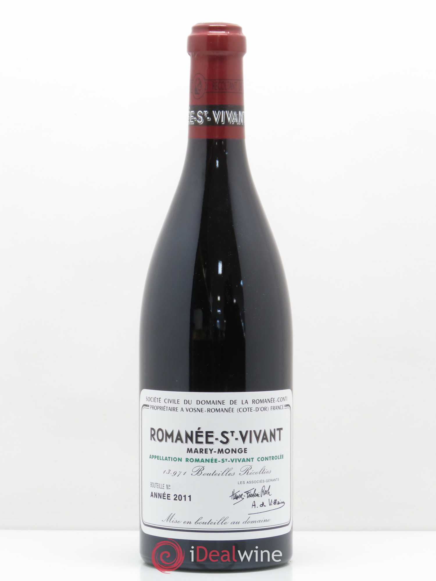 Romanée-Saint-Vivant Grand Cru Domaine de la Romanée-Conti Marey Monge 2011 - Lot de 1 bouteille - 0
