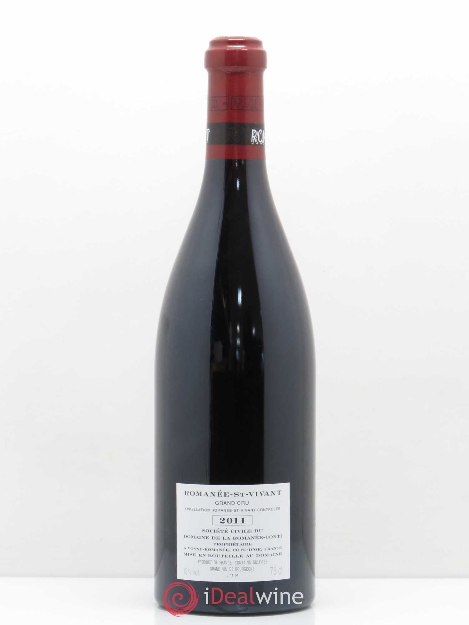 Romanée-Saint-Vivant Grand Cru Domaine de la Romanée-Conti Marey Monge  2011 - Lot de 1 bouteille - 1