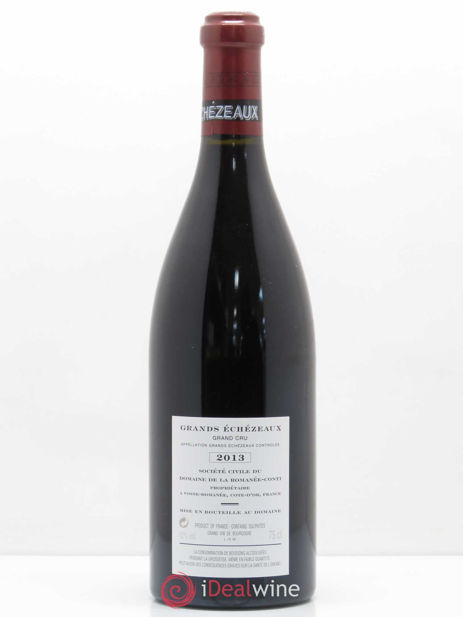 Grands-Echezeaux Grand Cru Domaine de la Romanée-Conti 2013 - Lot de 1 bouteille - 1