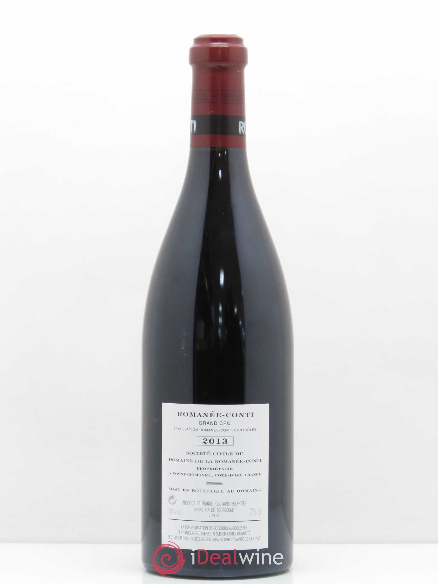 Romanée-Conti Grand Cru Domaine de la Romanée-Conti 2013 - Lot de 1 bouteille - 1