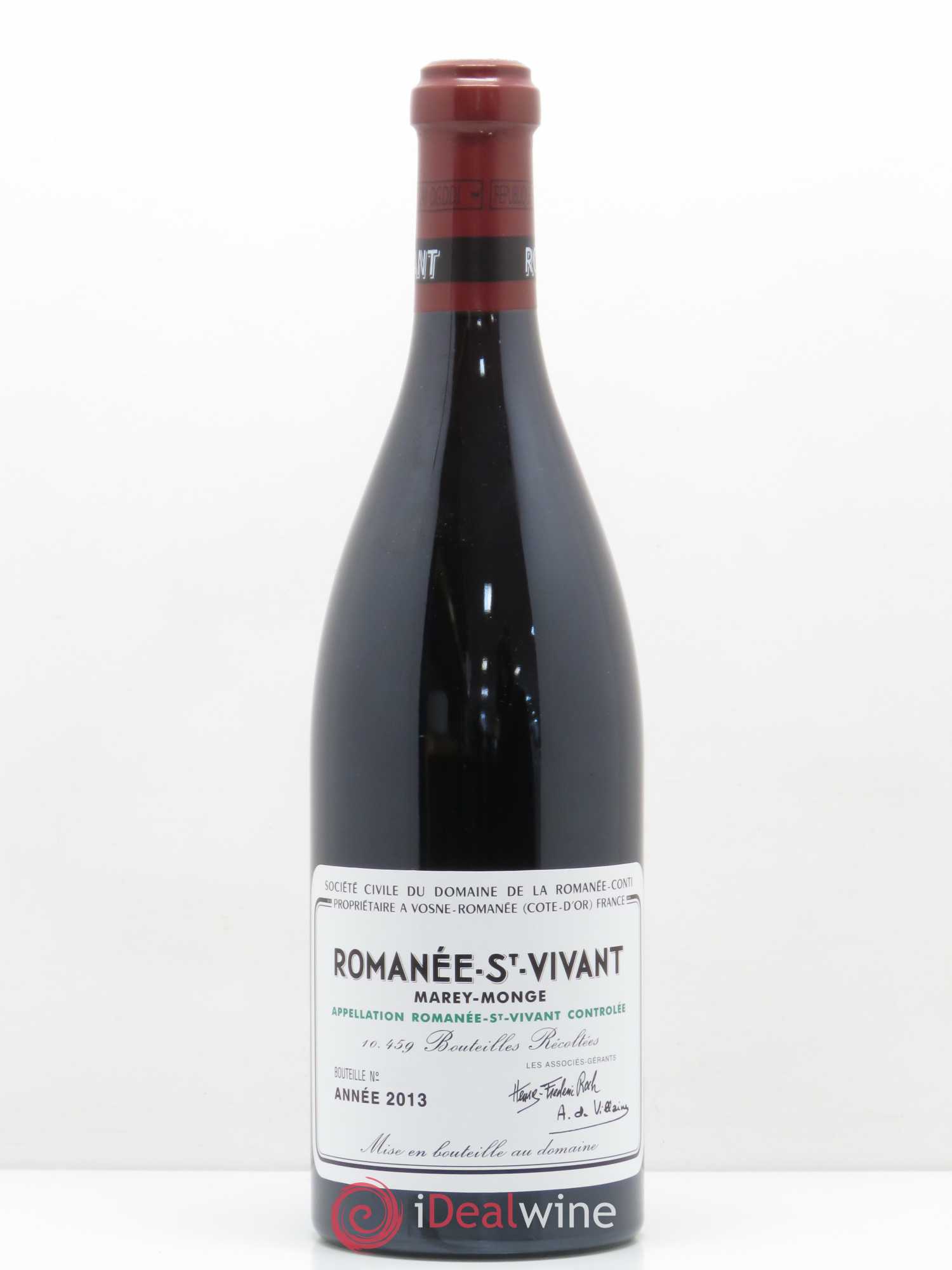Romanée-Saint-Vivant Grand Cru Domaine de la Romanée-Conti Marey Monge 2013 - Lot de 1 bouteille - 0