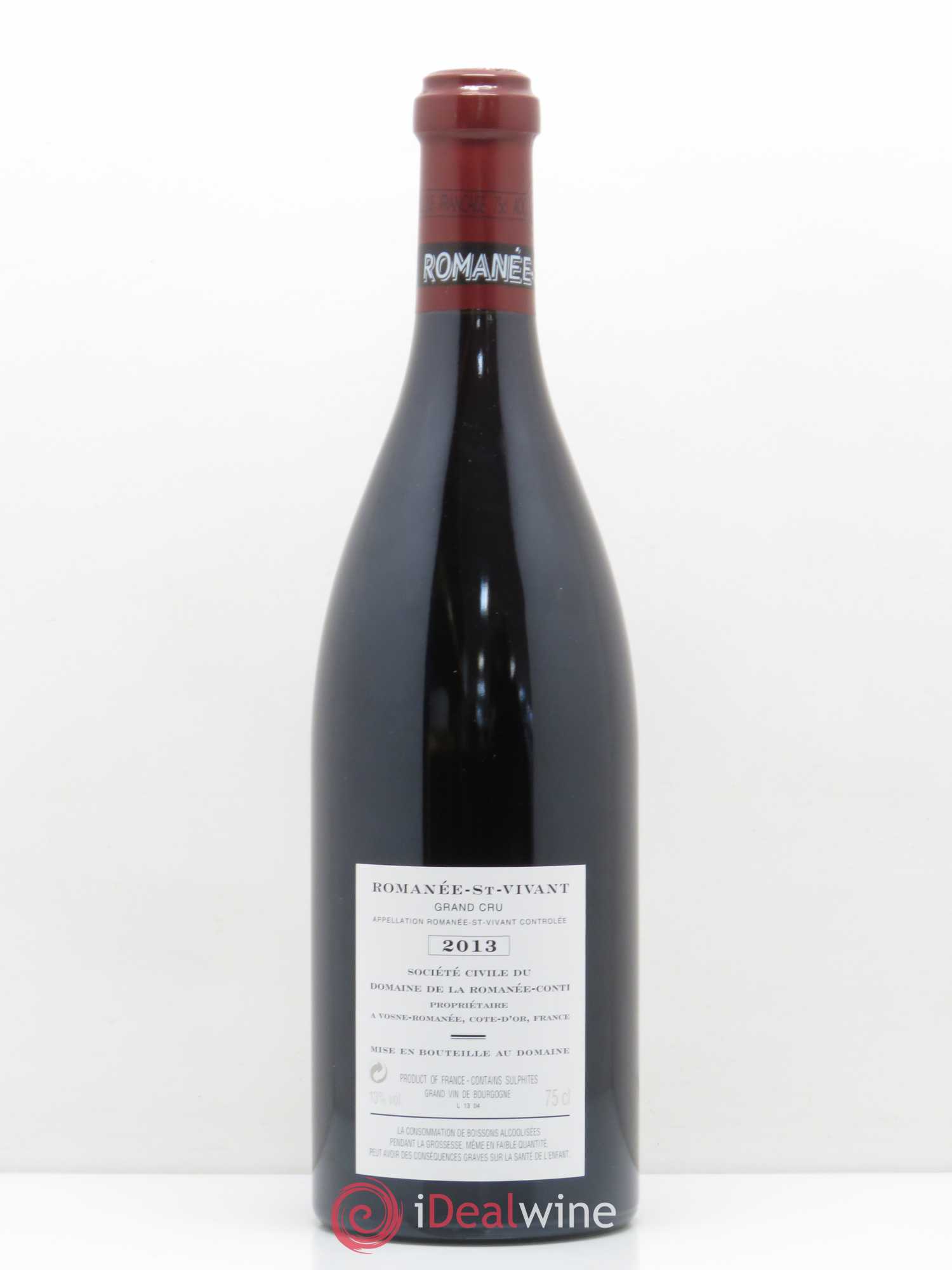 Romanée-Saint-Vivant Grand Cru Domaine de la Romanée-Conti Marey Monge  2013 - Lot of 1 bottle - 1