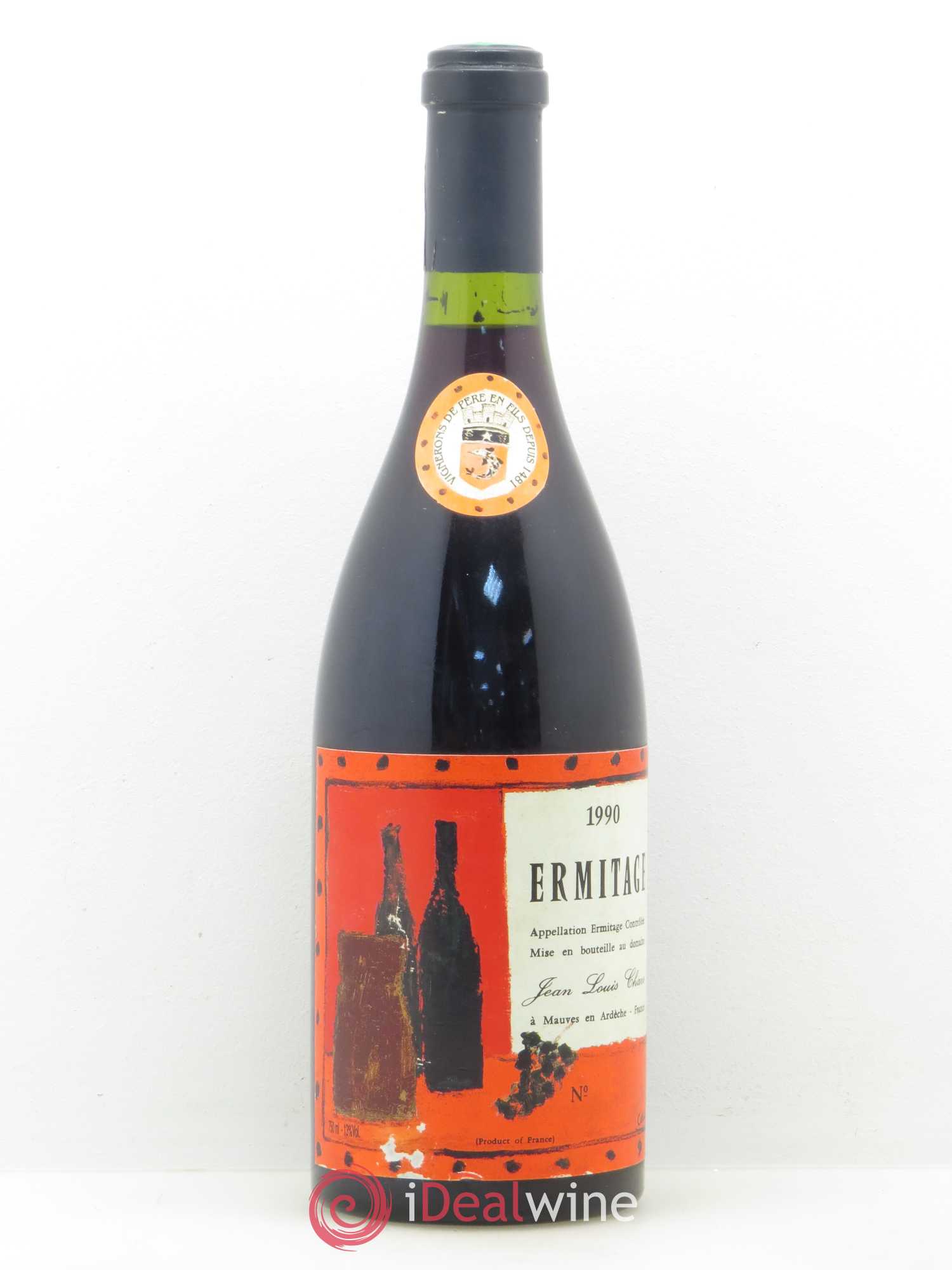 Hermitage Ermitage Cuvée Cathelin Jean-Louis Chave 1990 - Lot de 1 bouteille - 0