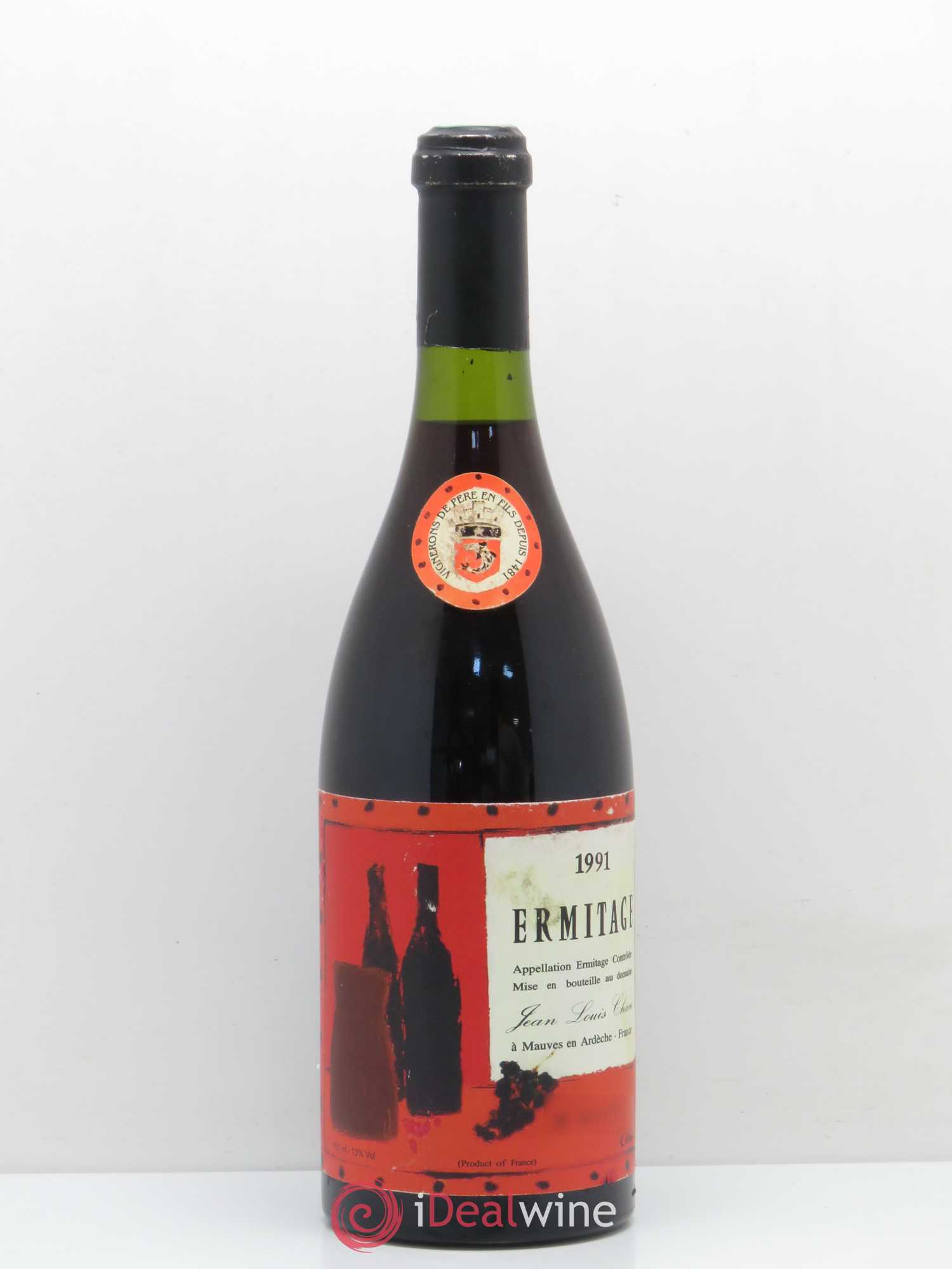 Hermitage Ermitage Cuvée Cathelin Jean-Louis Chave 1991 - Lot de 1 bouteille - 0