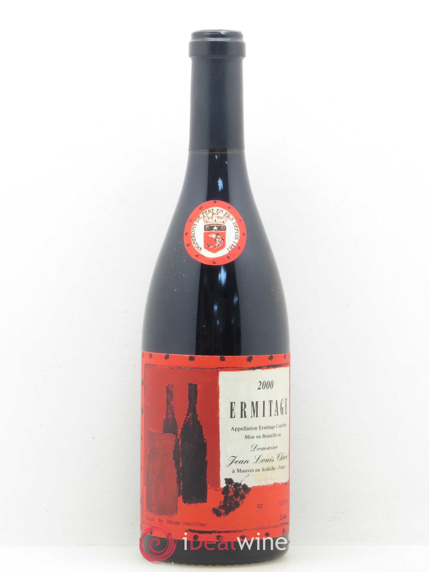Hermitage Ermitage Cuvée Cathelin Jean-Louis Chave 2000 - Lot de 1 bouteille - 0