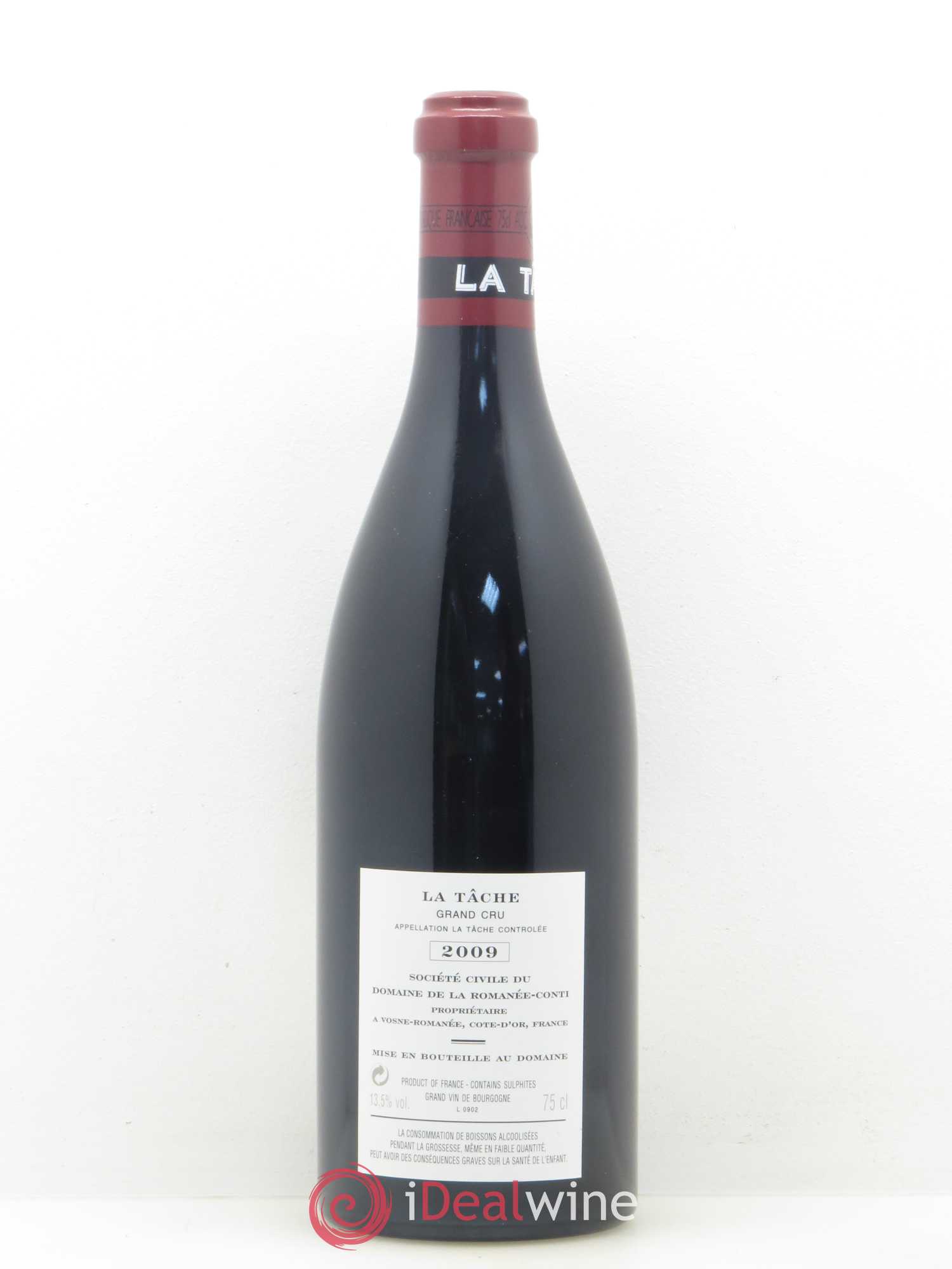 La Tâche Grand Cru Domaine de la Romanée-Conti 2009 - Lot de 1 bouteille - 1