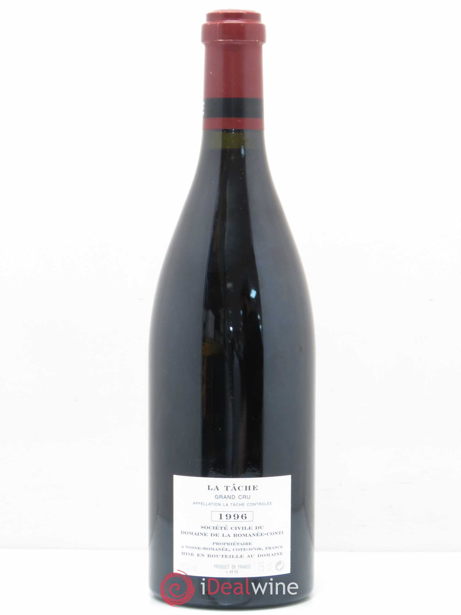 La Tâche Grand Cru Domaine de la Romanée-Conti 1996 - Lot de 1 bouteille - 1