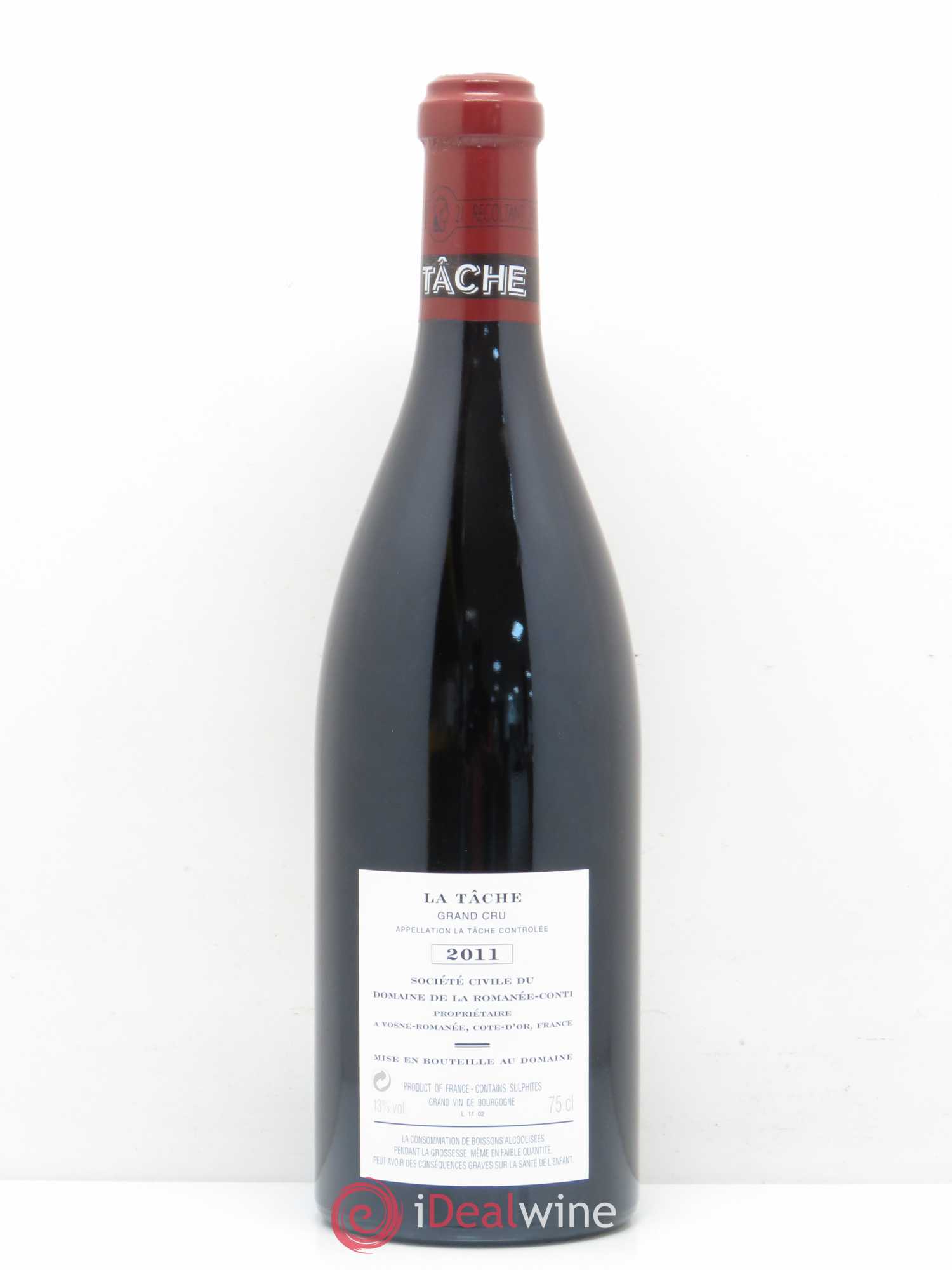La Tâche Grand Cru Domaine de la Romanée-Conti 2011 - Lot de 1 bouteille - 1