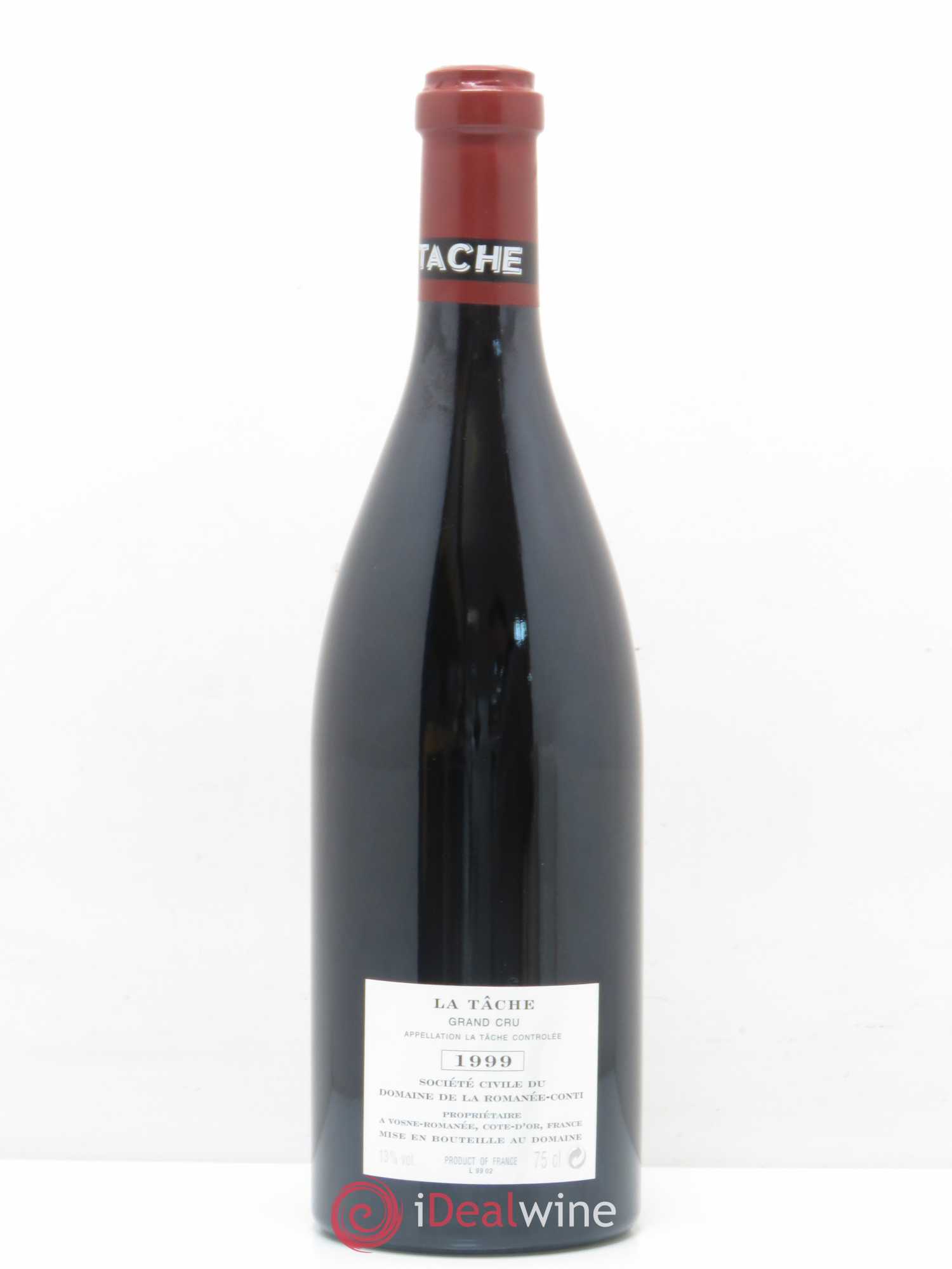 La Tâche Grand Cru Domaine de la Romanée-Conti 1999 - Lot de 1 bouteille - 1