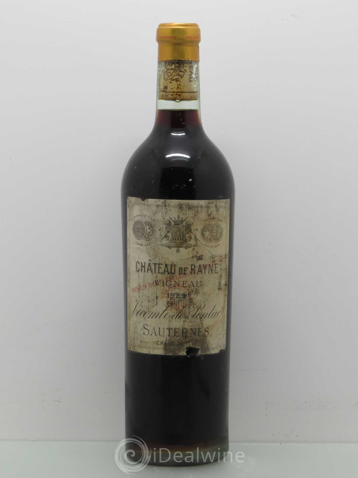 Château de Rayne Vigneau 1er Grand Cru Classé Creme de Tête 1929 - Lotto di 1 bottiglia - 0
