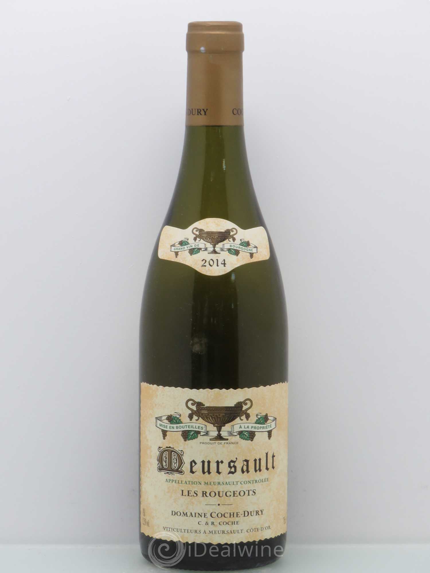 Meursault Les Rougeots Coche Dury (Domaine) 2014 - Lot de 1 bouteille - 0