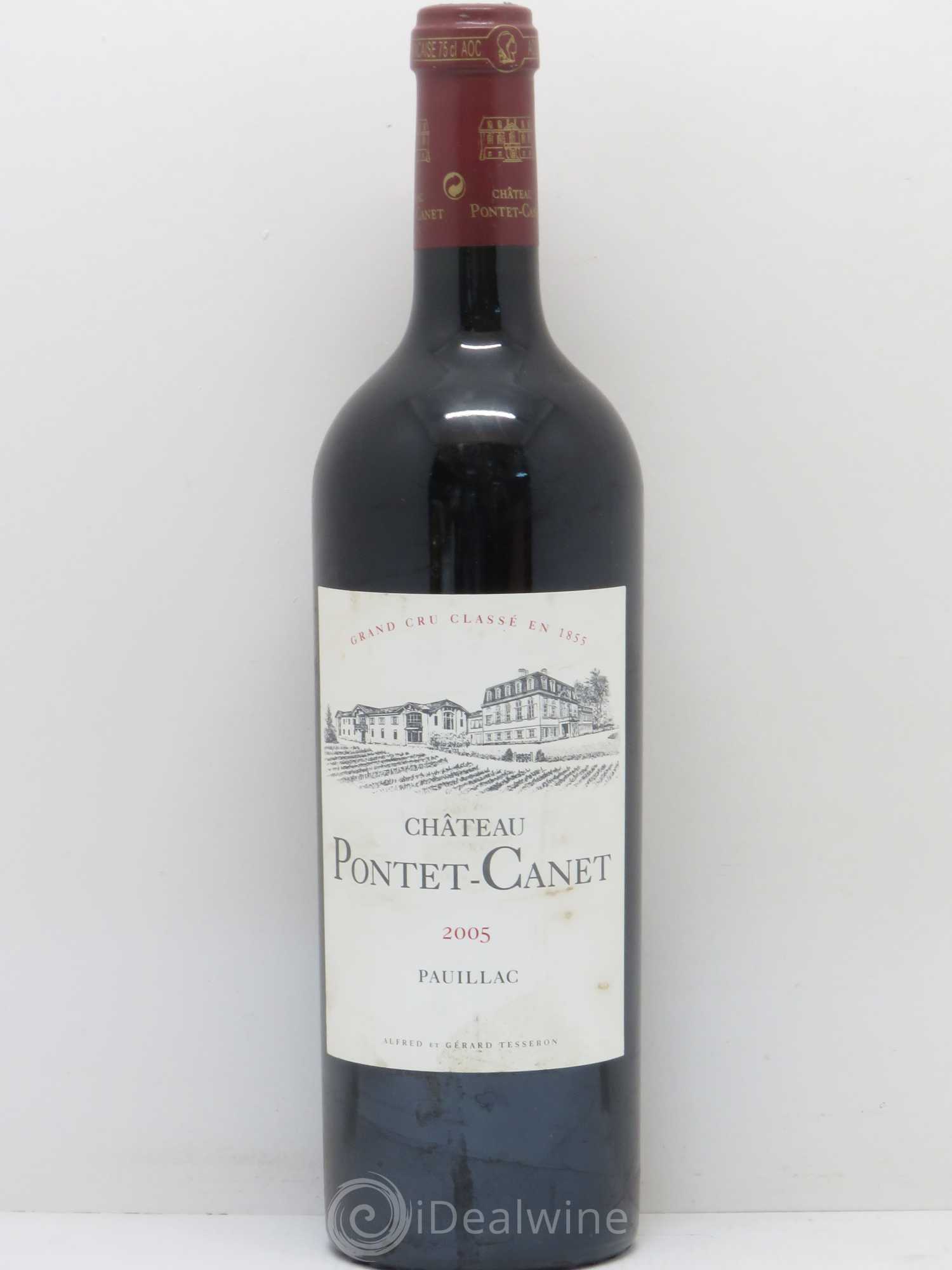 Château Pontet Canet 5ème Grand Cru Classé 2005 - Lot de 1 bouteille - 0