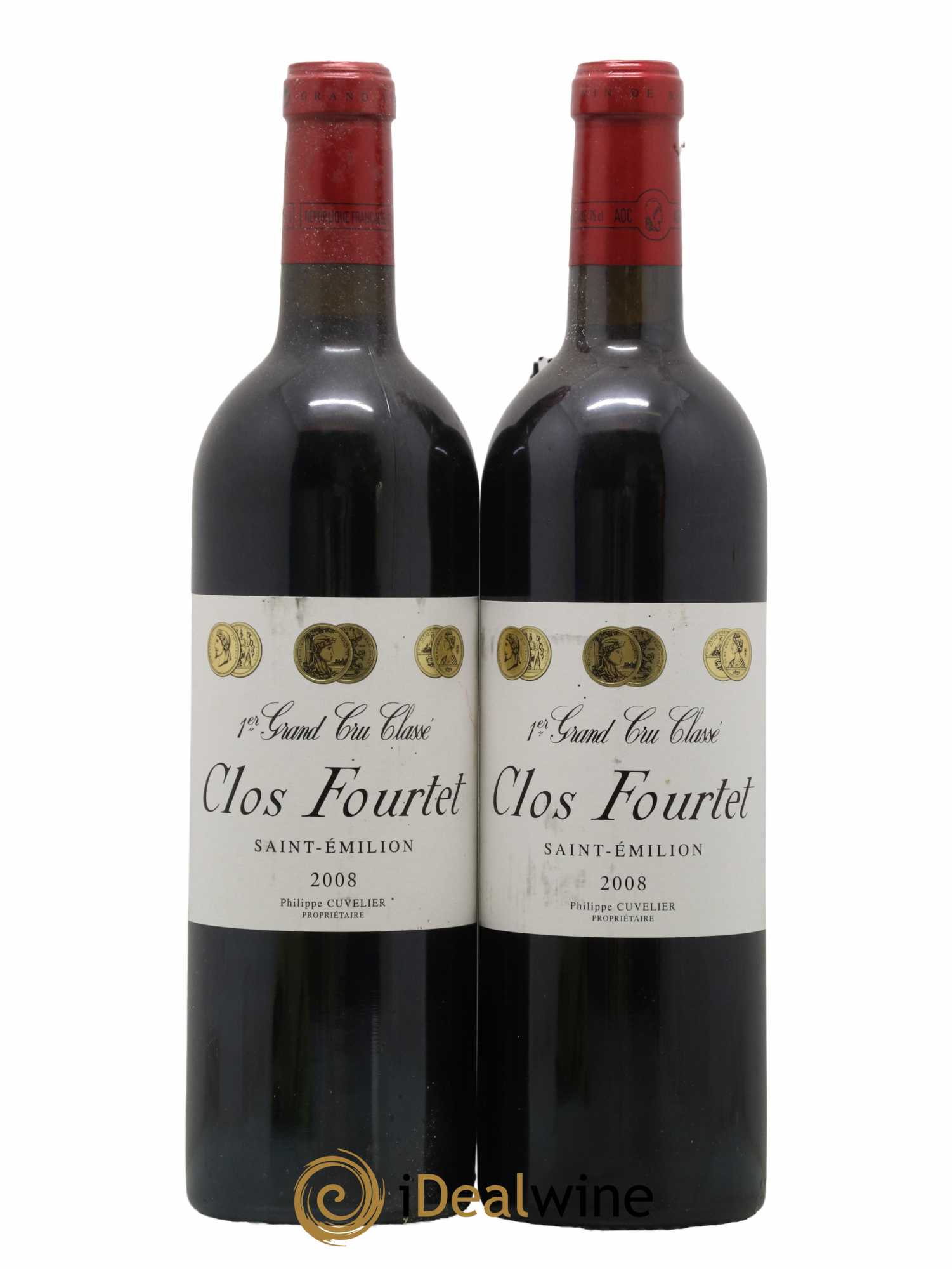Clos Fourtet 1er Grand Cru Classé B 2008 - Lot de 2 bouteilles - 0