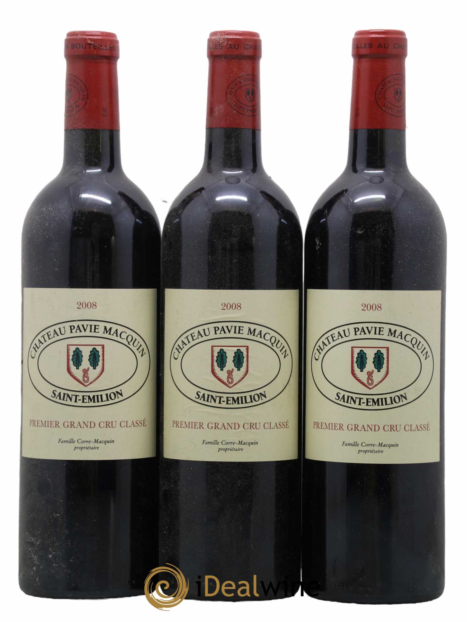 Château Pavie Macquin 1er Grand Cru Classé B 2008 - Lot de 3 bouteilles - 0