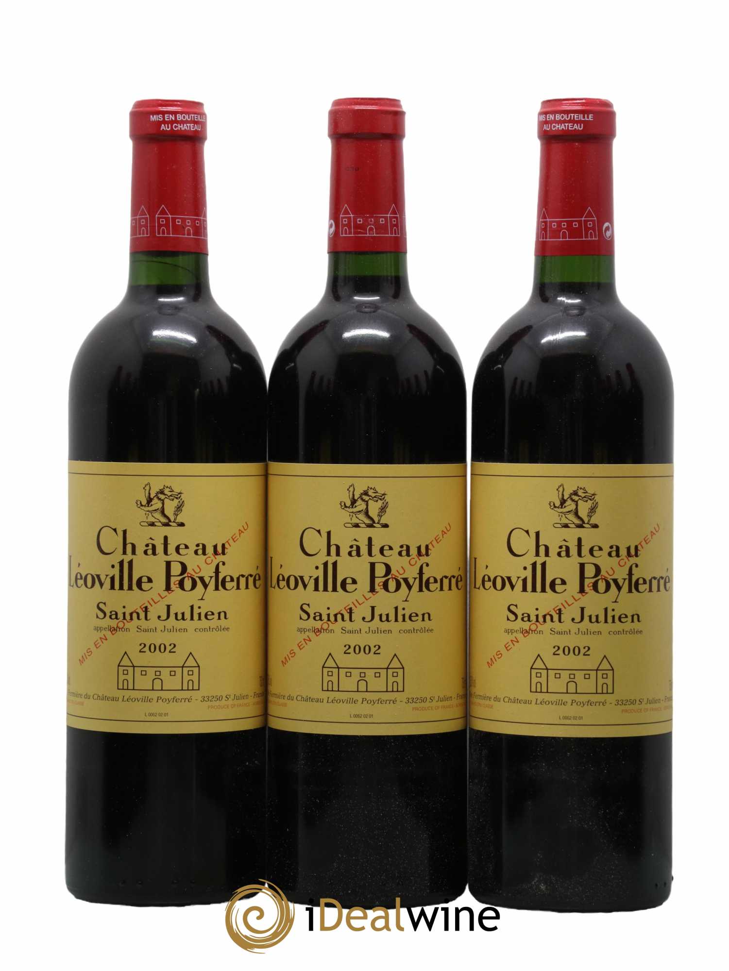 Château Léoville Poyferré 2ème Grand Cru Classé 2002 - Lot de 12 bouteilles - 1