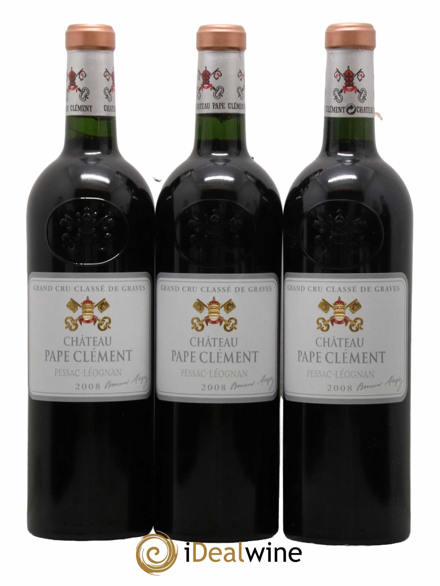 Château Pape Clément Cru Classé de Graves  2008 - Lot of 12 bottles - 1