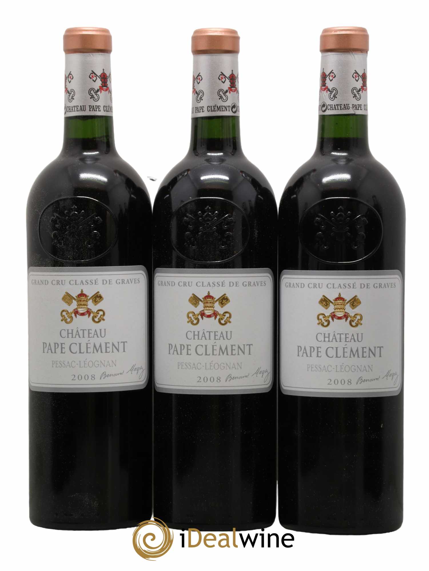 Château Pape Clément Cru Classé de Graves  2008 - Lot of 12 bottles - 2