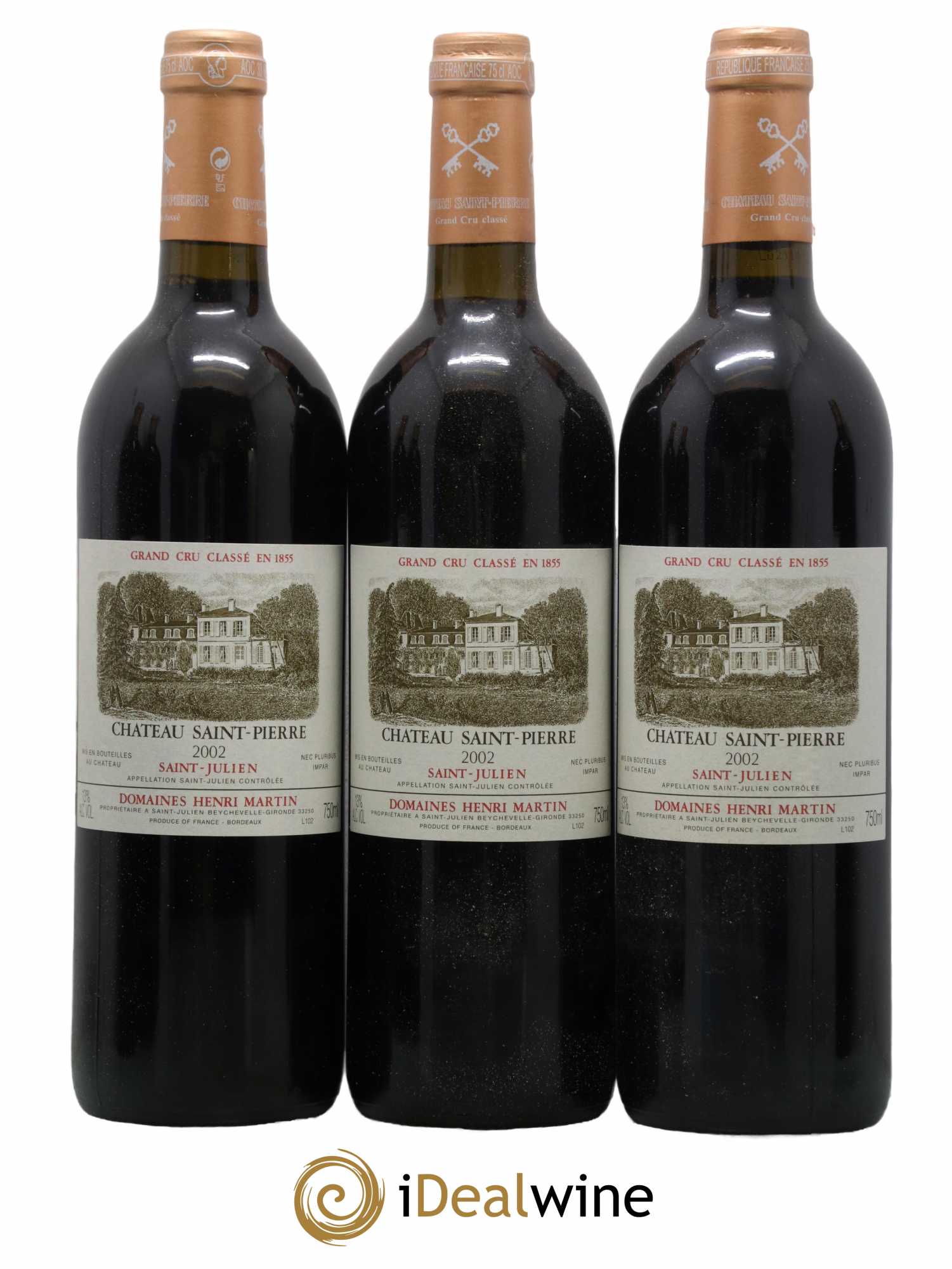Château Saint-Pierre 4ème Grand Cru Classé 2002 - Lot de 12 bouteilles - 3