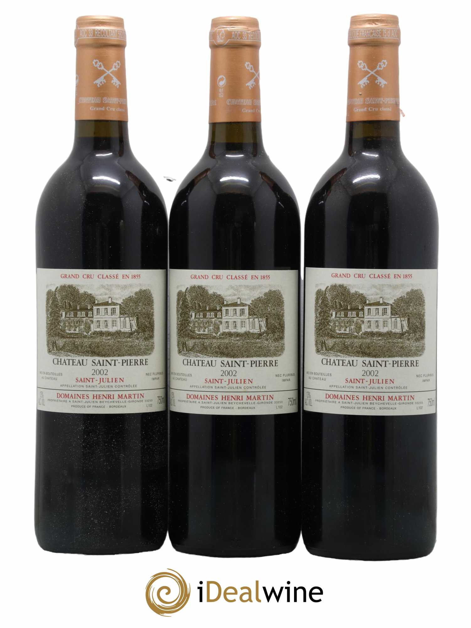 Château Saint-Pierre 4ème Grand Cru Classé 2002 - Lot de 12 bouteilles - 4