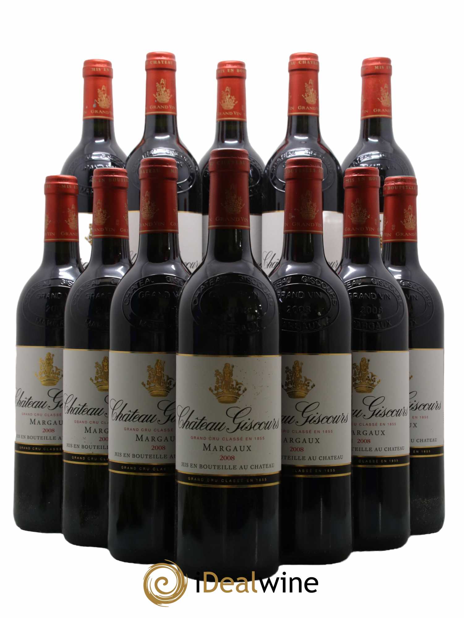 Château Giscours 3ème Grand Cru Classé 2008 - Lot de 12 bouteilles - 0