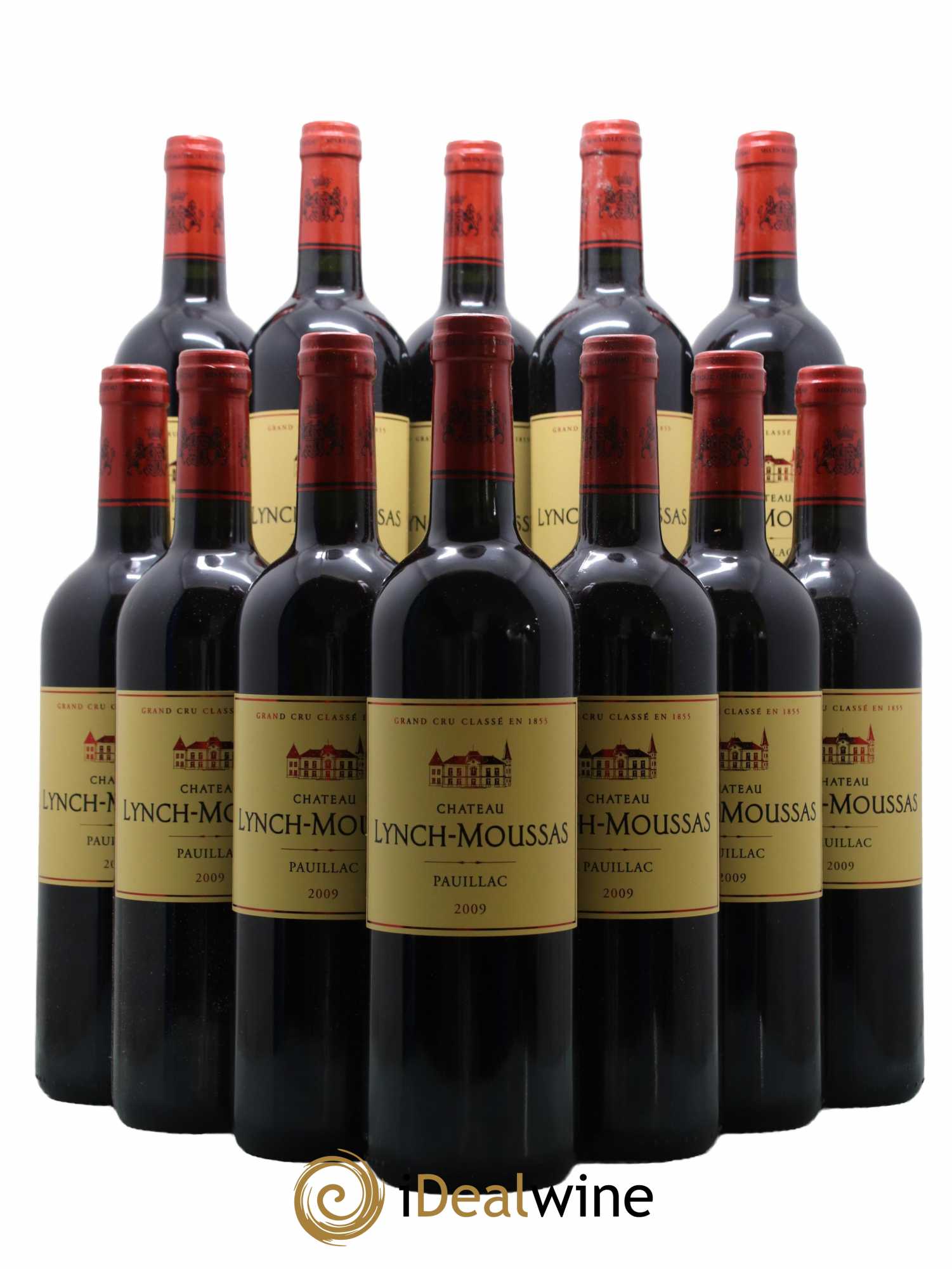 Château Lynch Moussas 5ème Grand Cru Classé 2009 - Posten von 12 Flaschen - 0