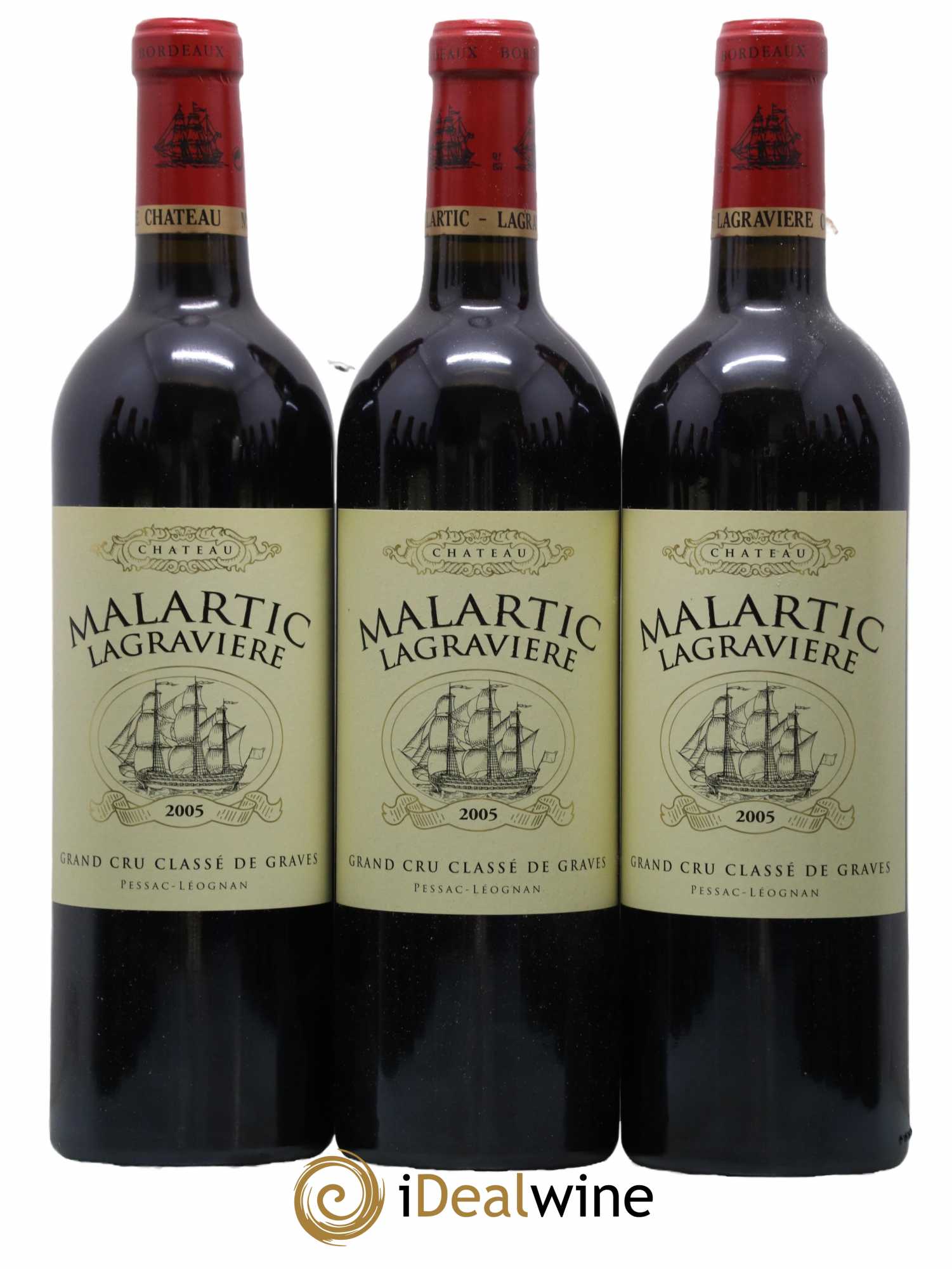 Château Malartic-Lagravière Cru Classé de Graves  2005 - Lot de 12 bouteilles - 1