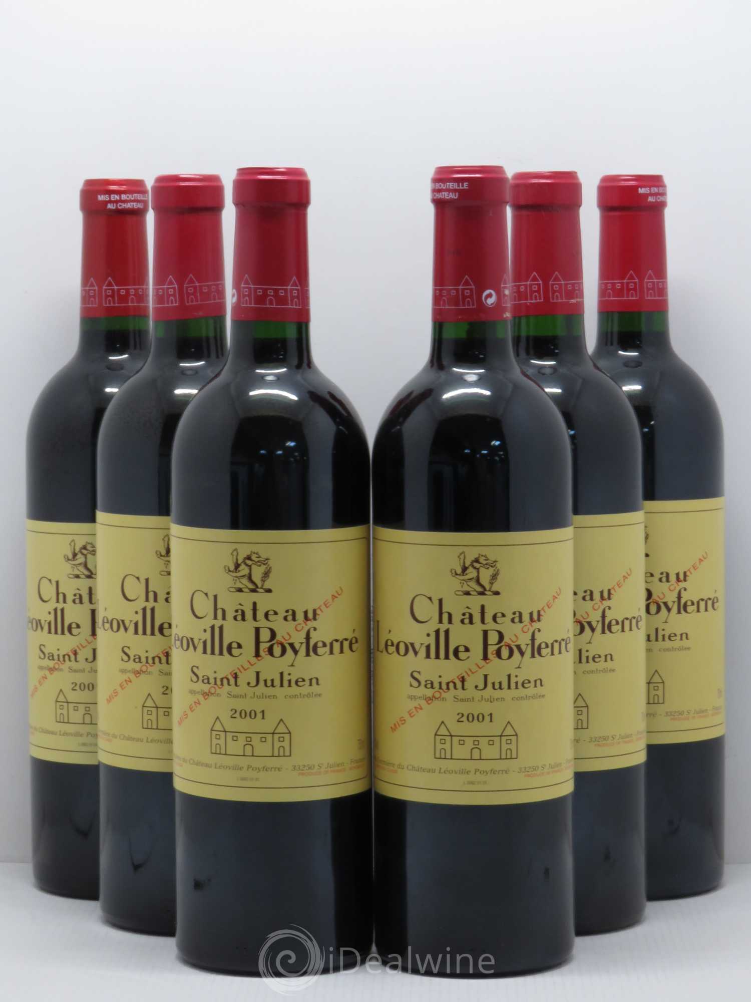 Château Léoville Poyferré 2ème Grand Cru Classé 2001 - Lot de 6 bouteilles - 0