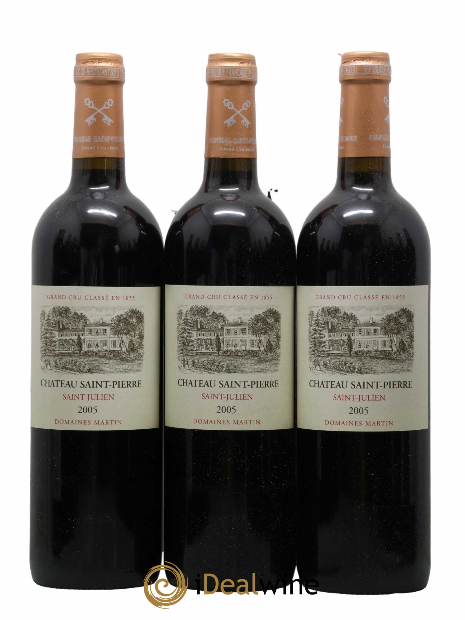 Château Saint-Pierre 4ème Grand Cru Classé 2005 - Lot de 12 bouteilles - 1