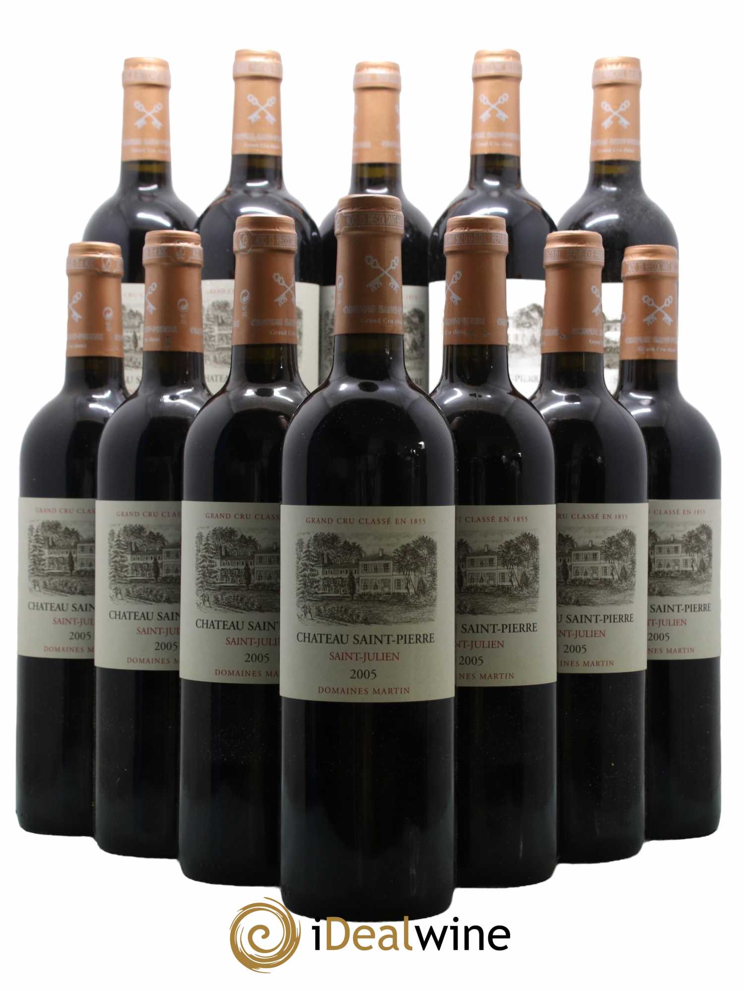 Château Saint-Pierre 4ème Grand Cru Classé 2005 - Lot de 12 bouteilles - 0