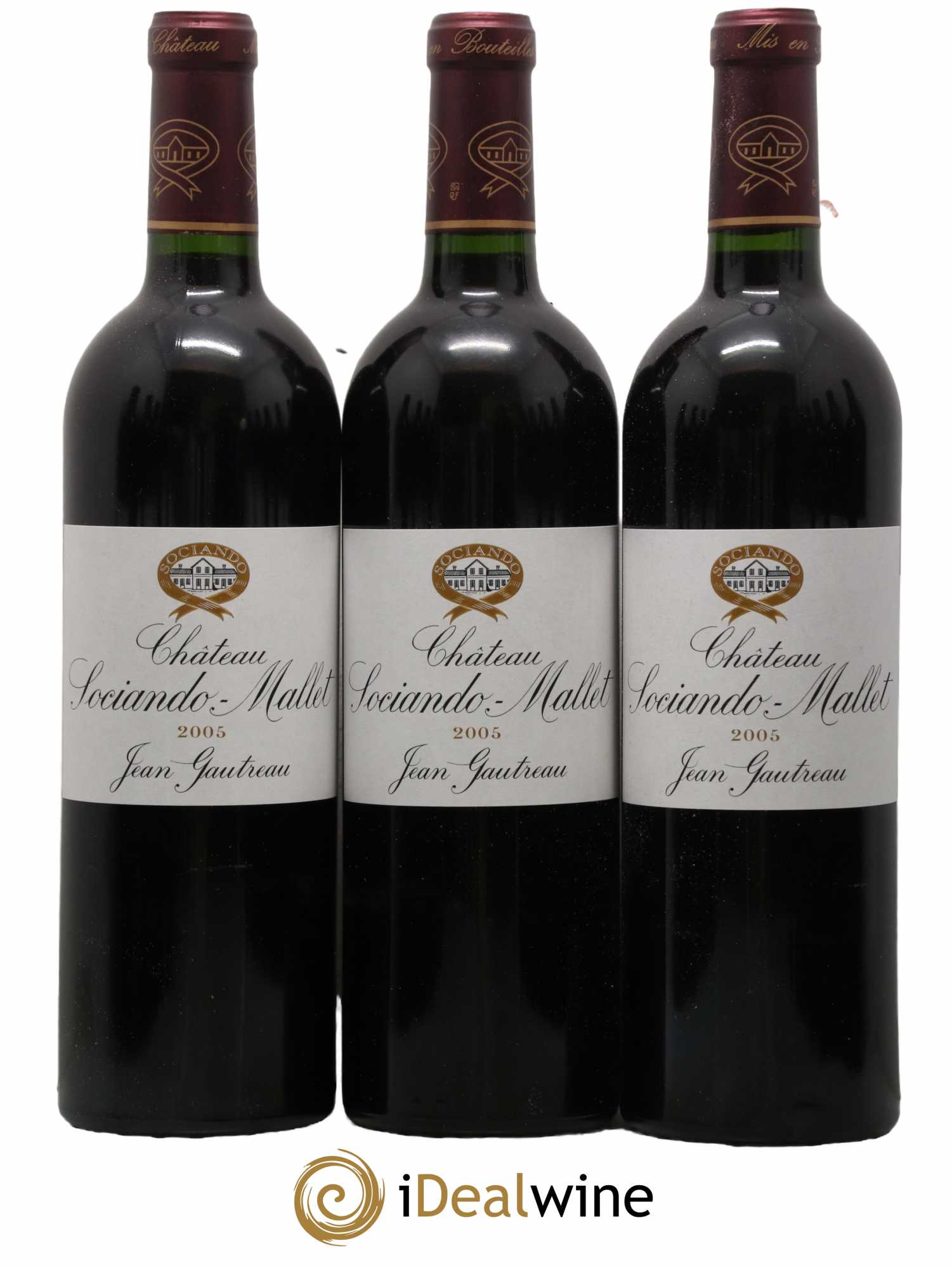 Château Sociando Mallet 2005 - Lot de 12 bouteilles - 1
