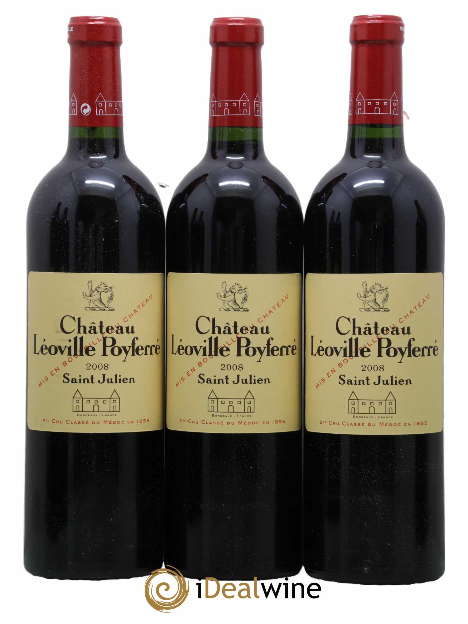 Château Léoville Poyferré 2ème Grand Cru Classé 2008 - Lot de 12 bouteilles - 3