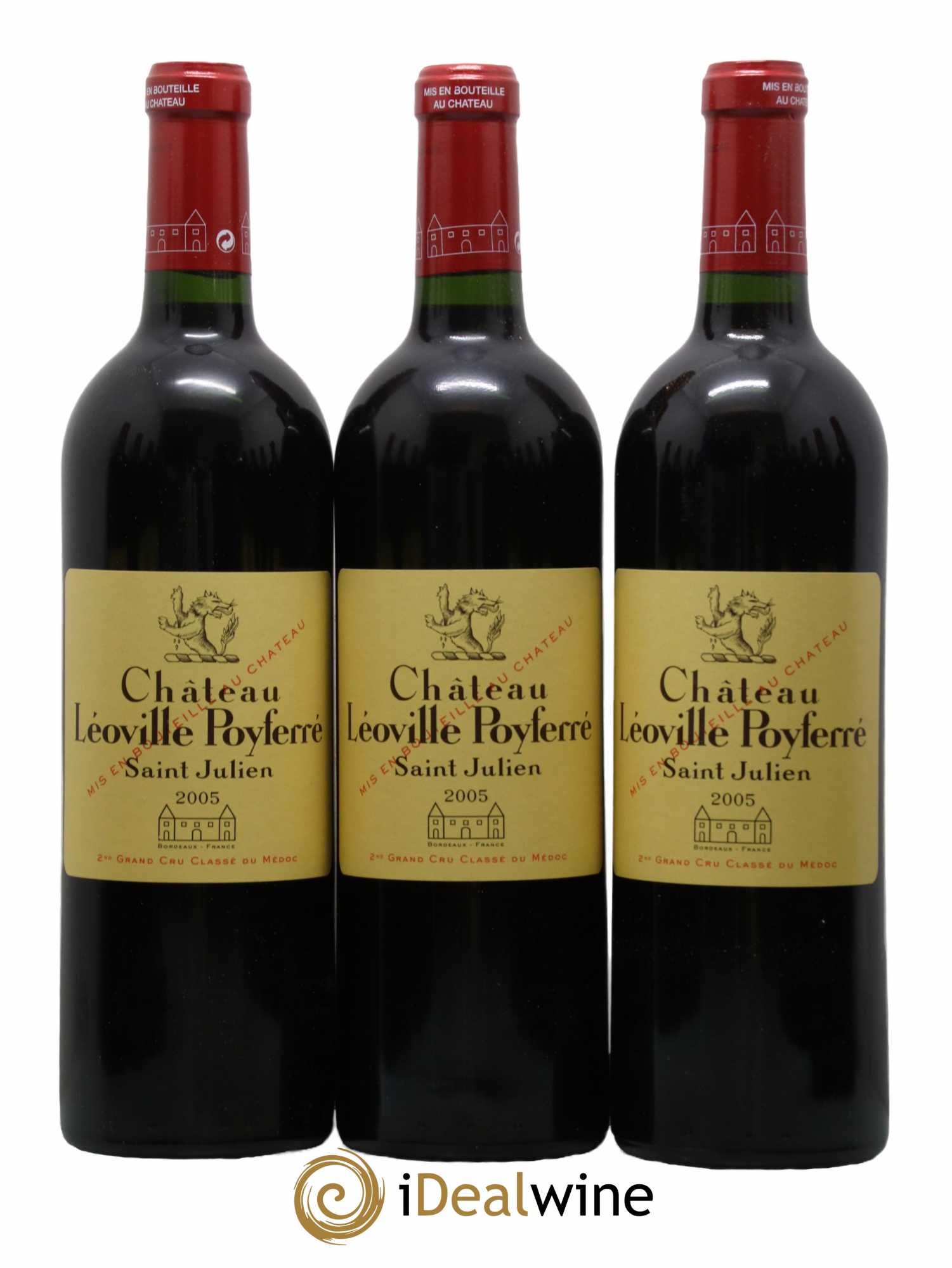 Château Léoville Poyferré 2ème Grand Cru Classé 2005 - Lot de 12 bouteilles - 1