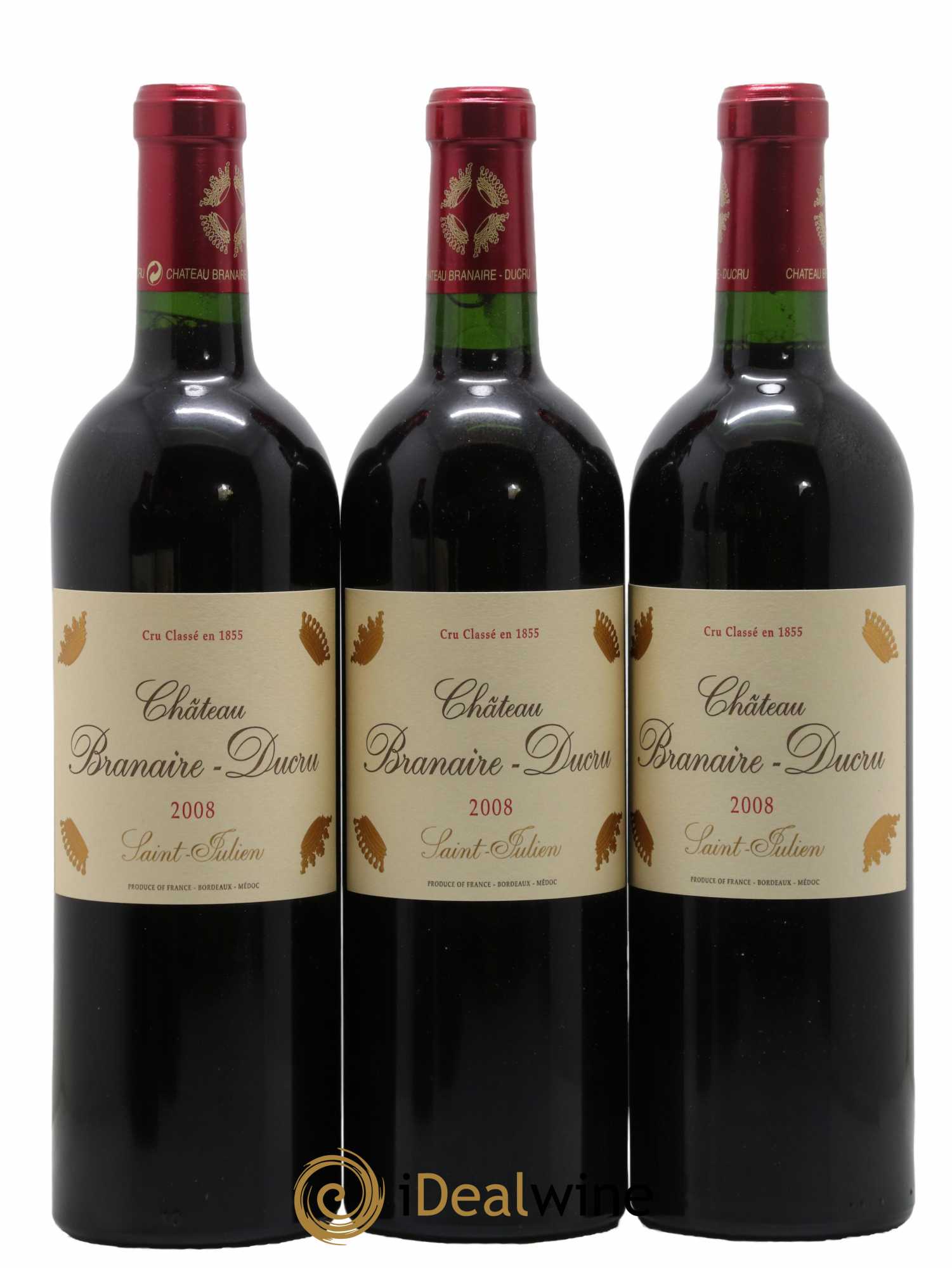Château Branaire Ducru 4ème Grand Cru Classé 2008 - Lot de 6 bouteilles - 1