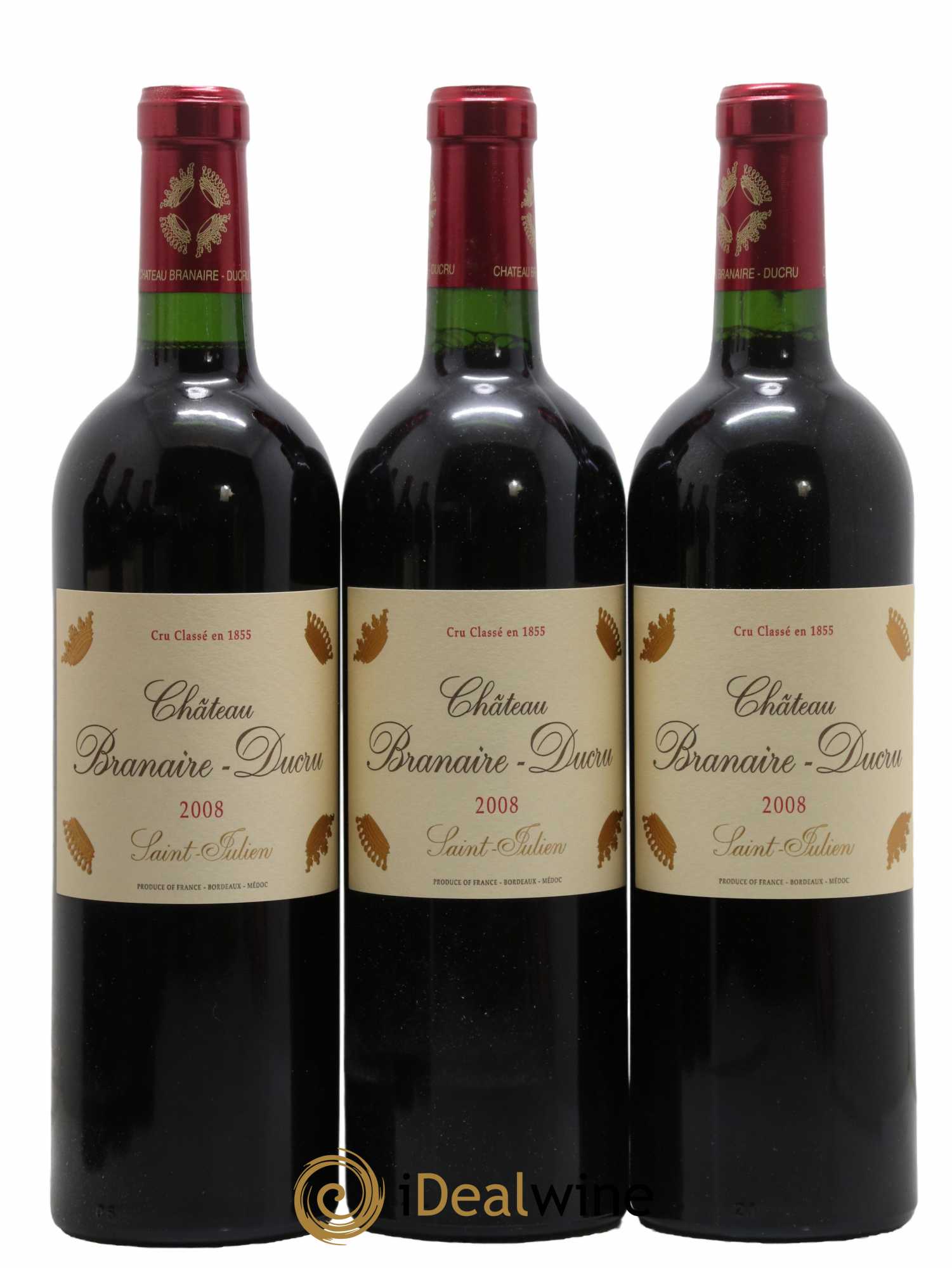 Château Branaire Ducru 4ème Grand Cru Classé 2008 - Lot de 6 bouteilles - 2