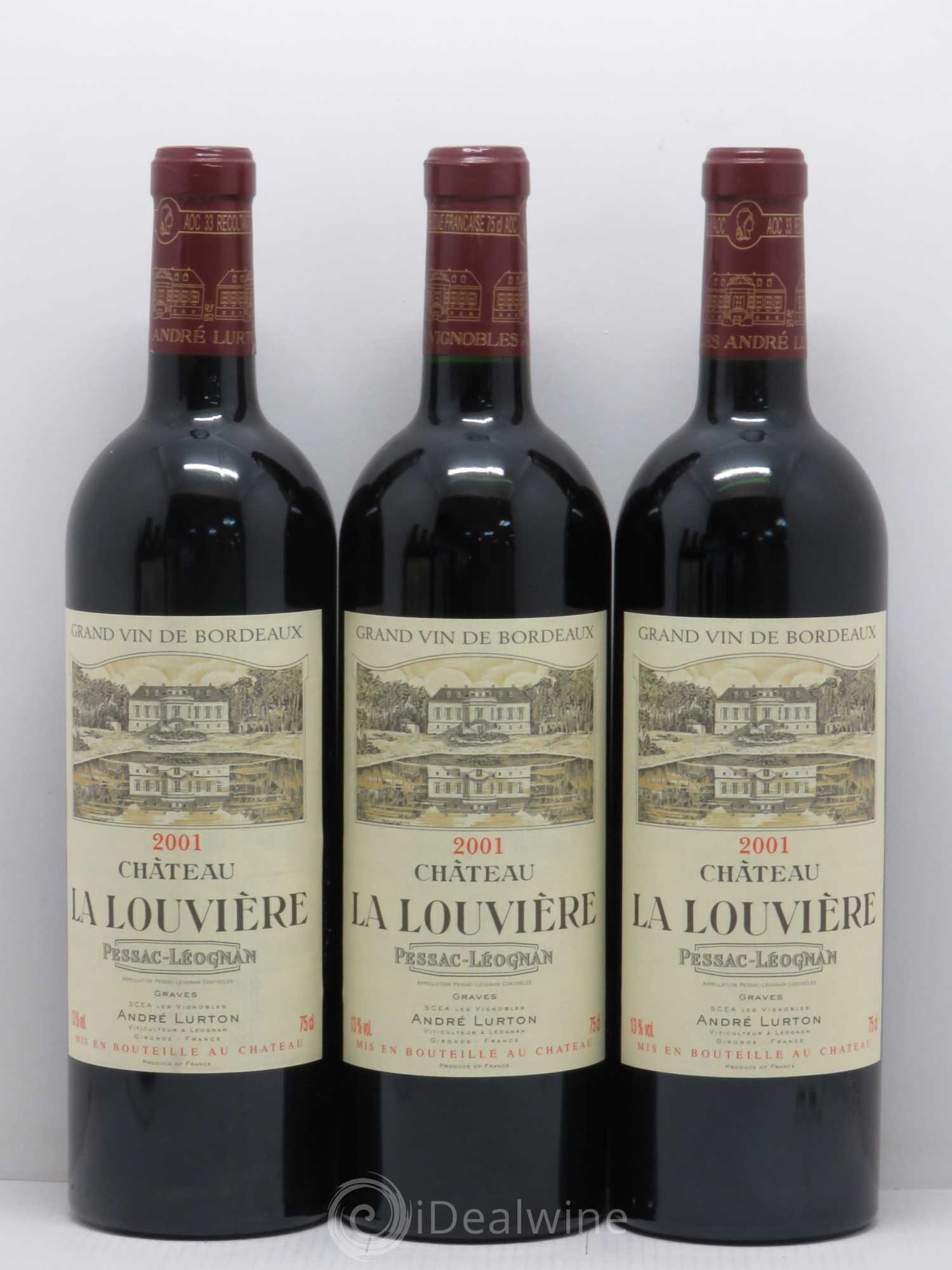 Château la Louvière 2001 - Lot de 6 bouteilles - 2