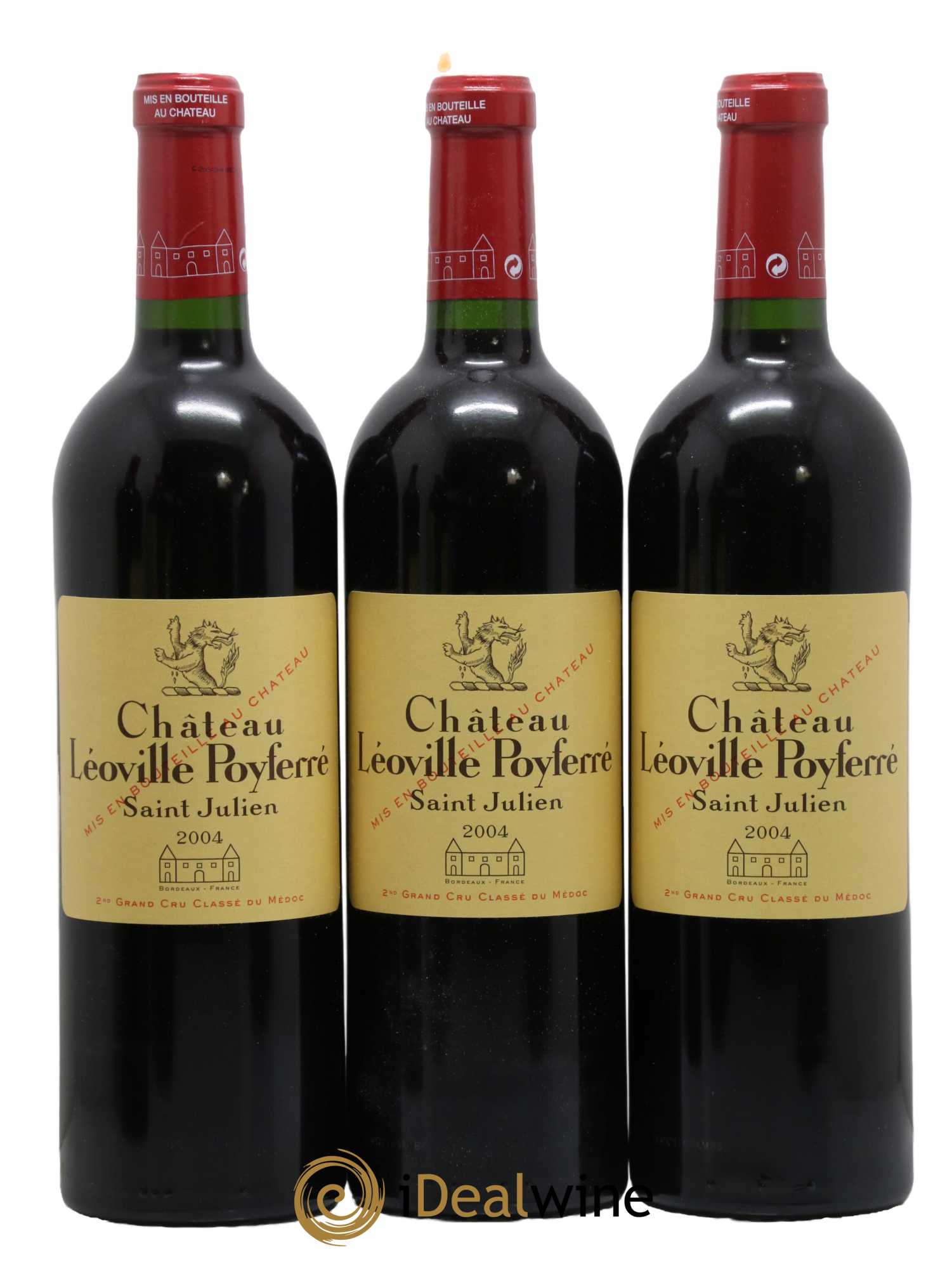 Château Léoville Poyferré 2ème Grand Cru Classé 2004 - Lot de 6 bouteilles - 1