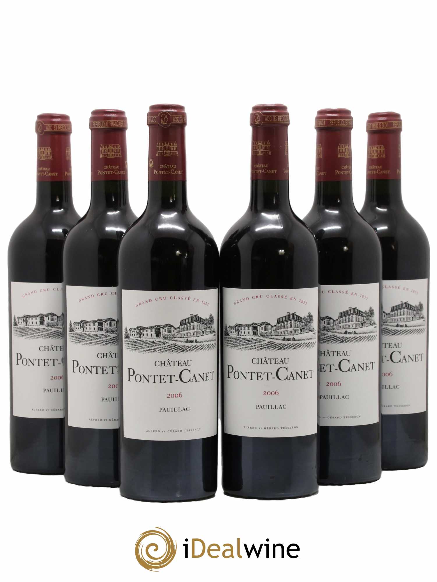 Château Pontet Canet 5ème Grand Cru Classé 2006 - Lot de 6 bouteilles - 0