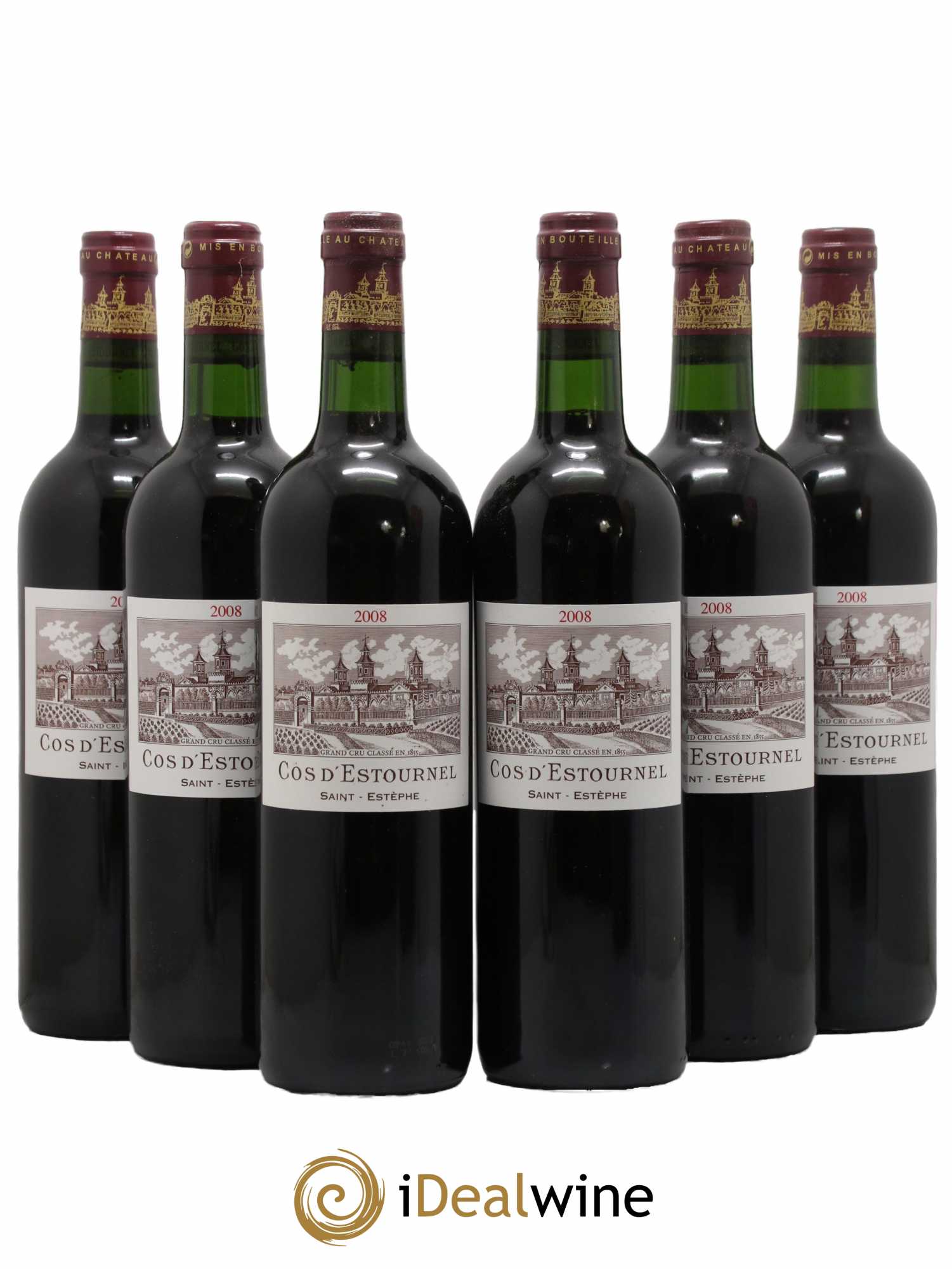 Cos d'Estournel 2ème Grand Cru Classé 2008 - Lot de 6 bouteilles - 0