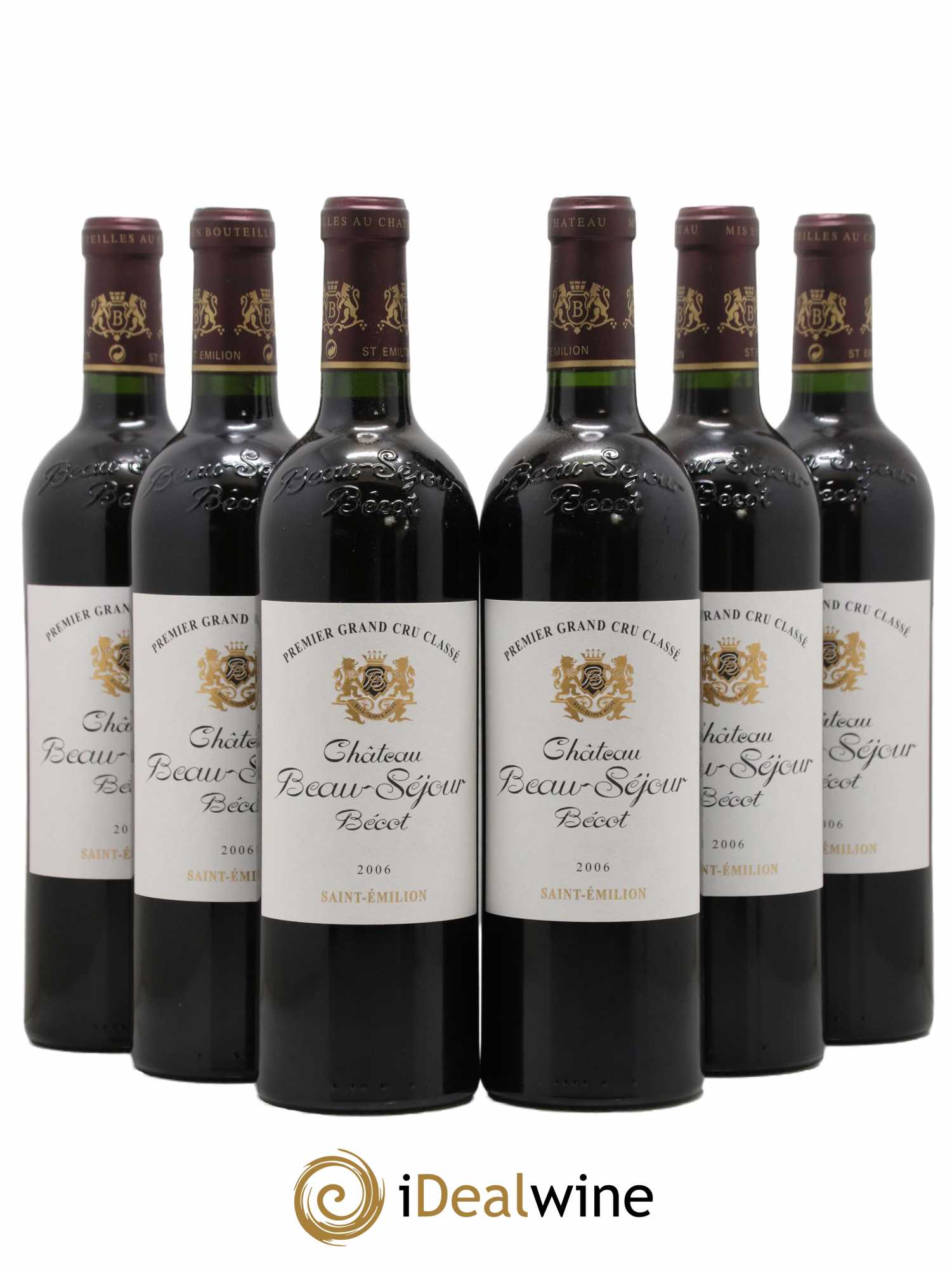 Château Beau-Séjour Bécot 1er Grand Cru Classé B 2006 - Lot de 6 bouteilles - 0