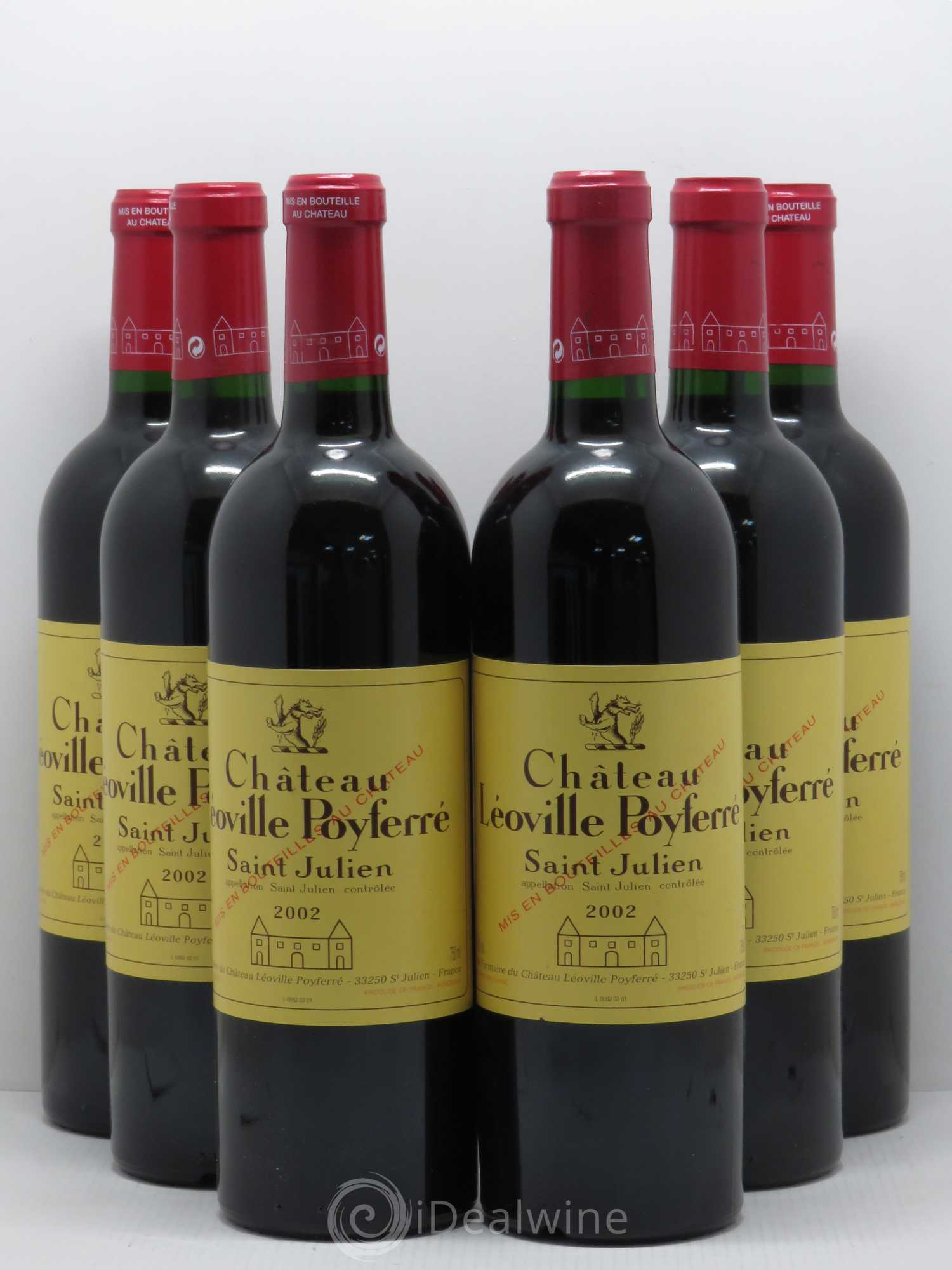 Château Léoville Poyferré 2ème Grand Cru Classé 2002 - Lot de 6 bouteilles - 0