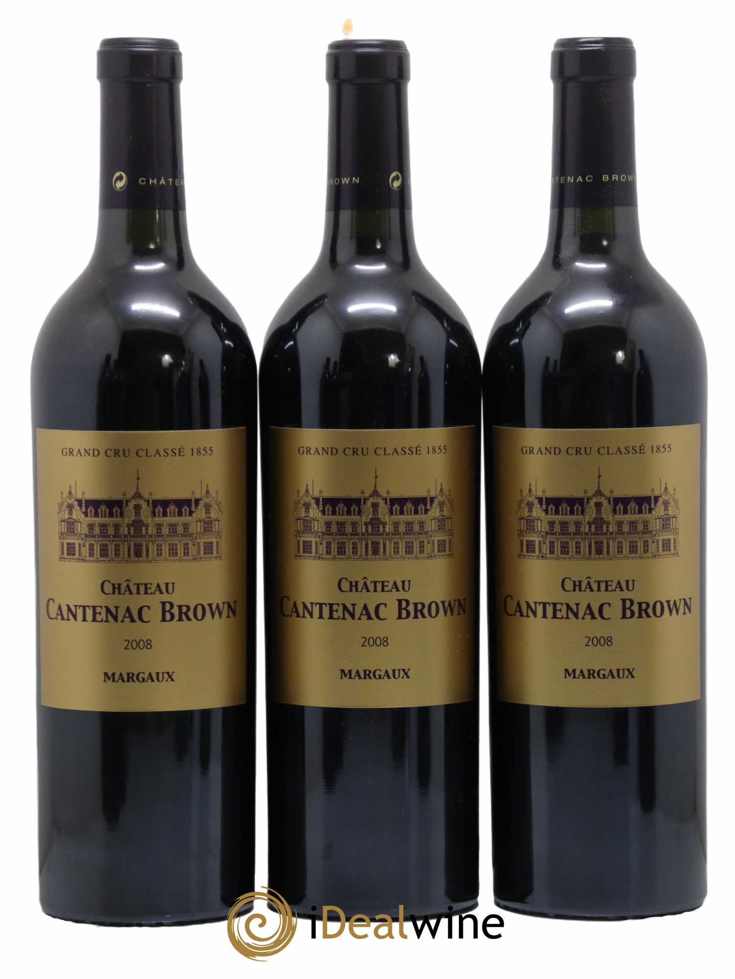 Château Cantenac Brown 3ème Grand Cru Classé 2008 - Lot de 6 bouteilles - 1