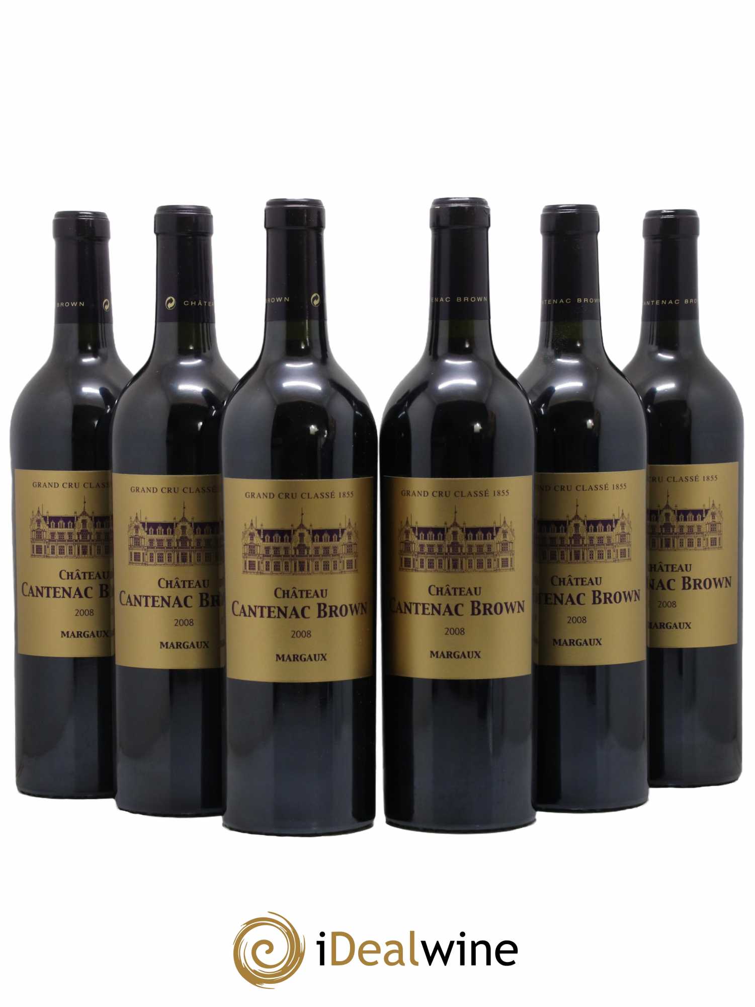 Château Cantenac Brown 3ème Grand Cru Classé 2008 - Lot de 6 bouteilles - 0
