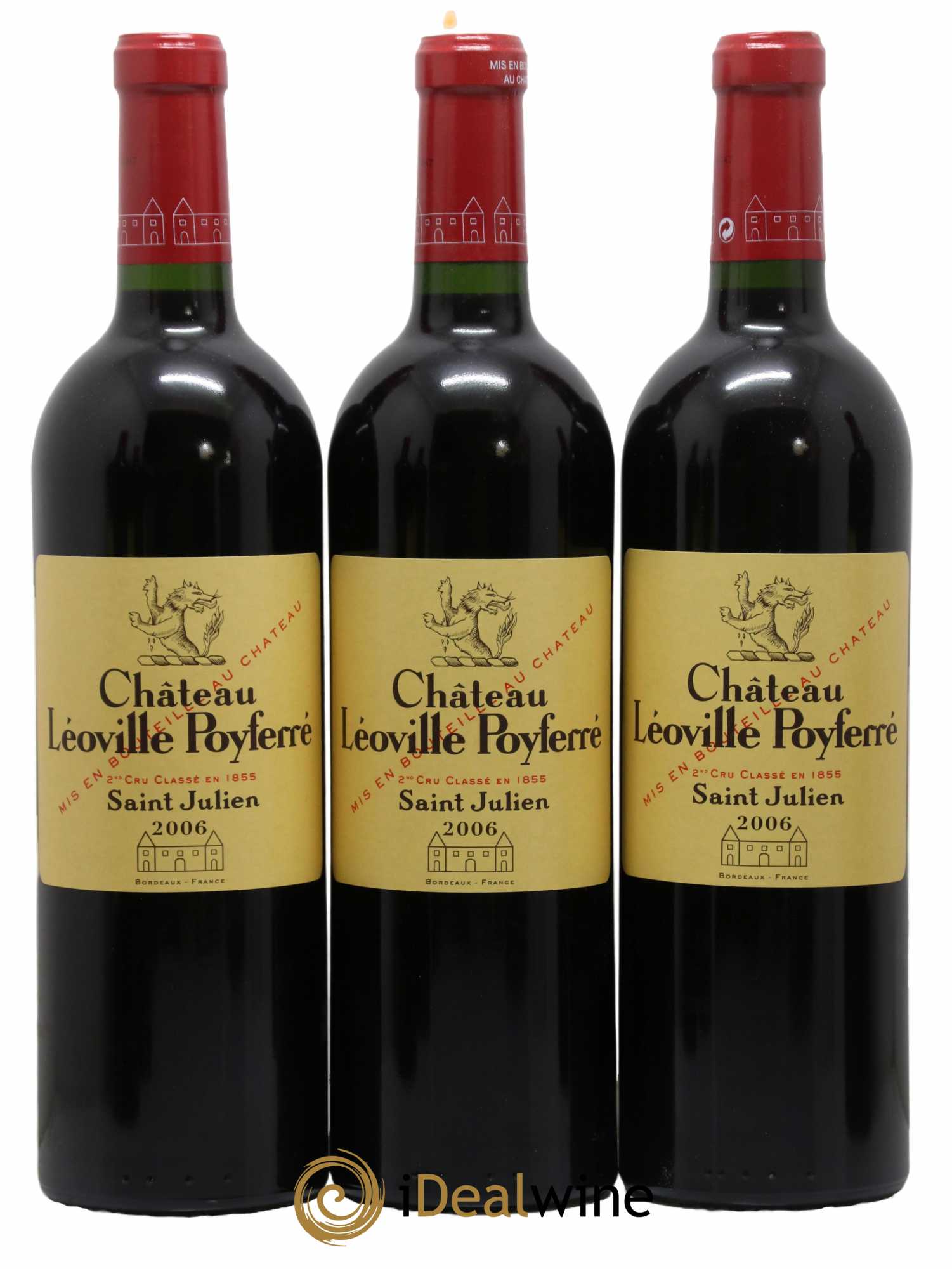 Château Léoville Poyferré 2ème Grand Cru Classé 2006 - Lot de 6 bouteilles - 1