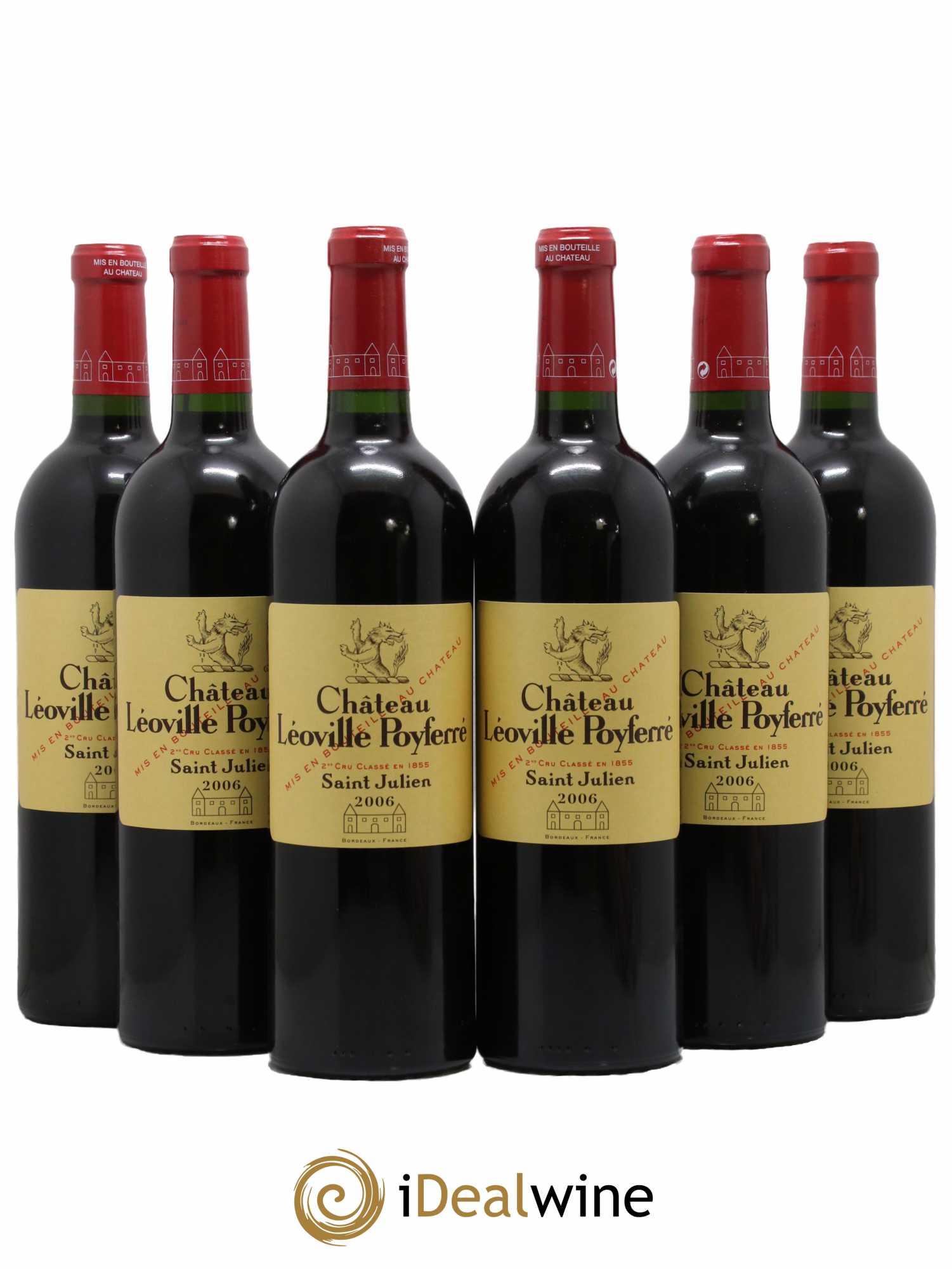 Château Léoville Poyferré 2ème Grand Cru Classé 2006 - Lot de 6 bouteilles - 0