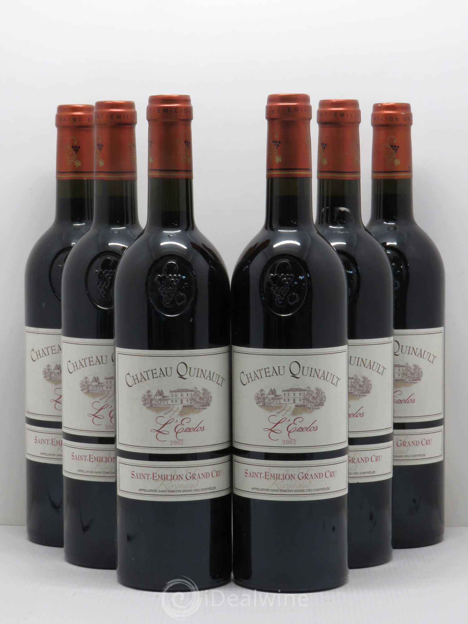 Château Quinault L'Enclos 2002 - Lot de 6 bouteilles - 0