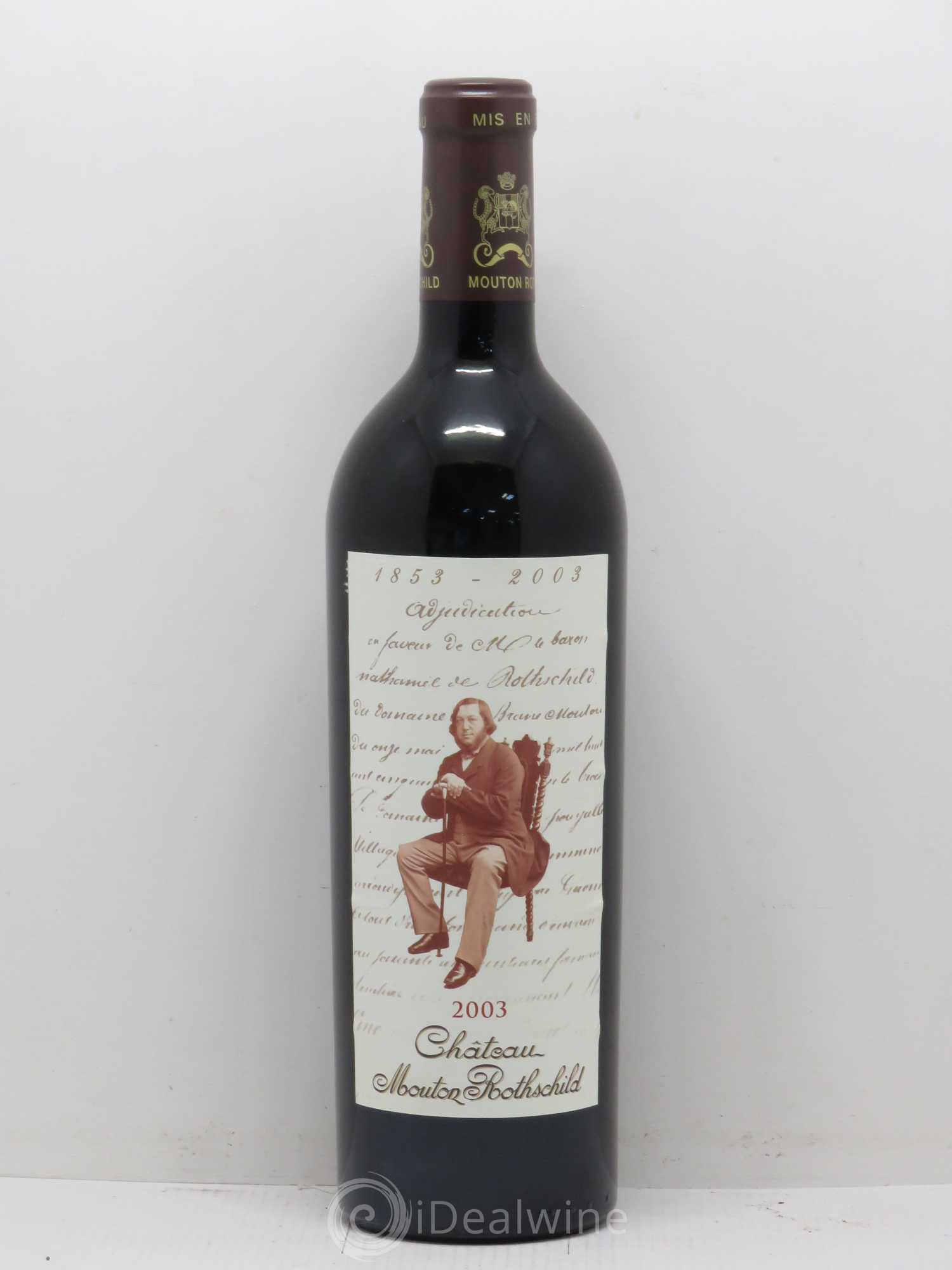 Château Mouton Rothschild 1er Grand Cru Classé 2003 - Lot de 1 bouteille - 0