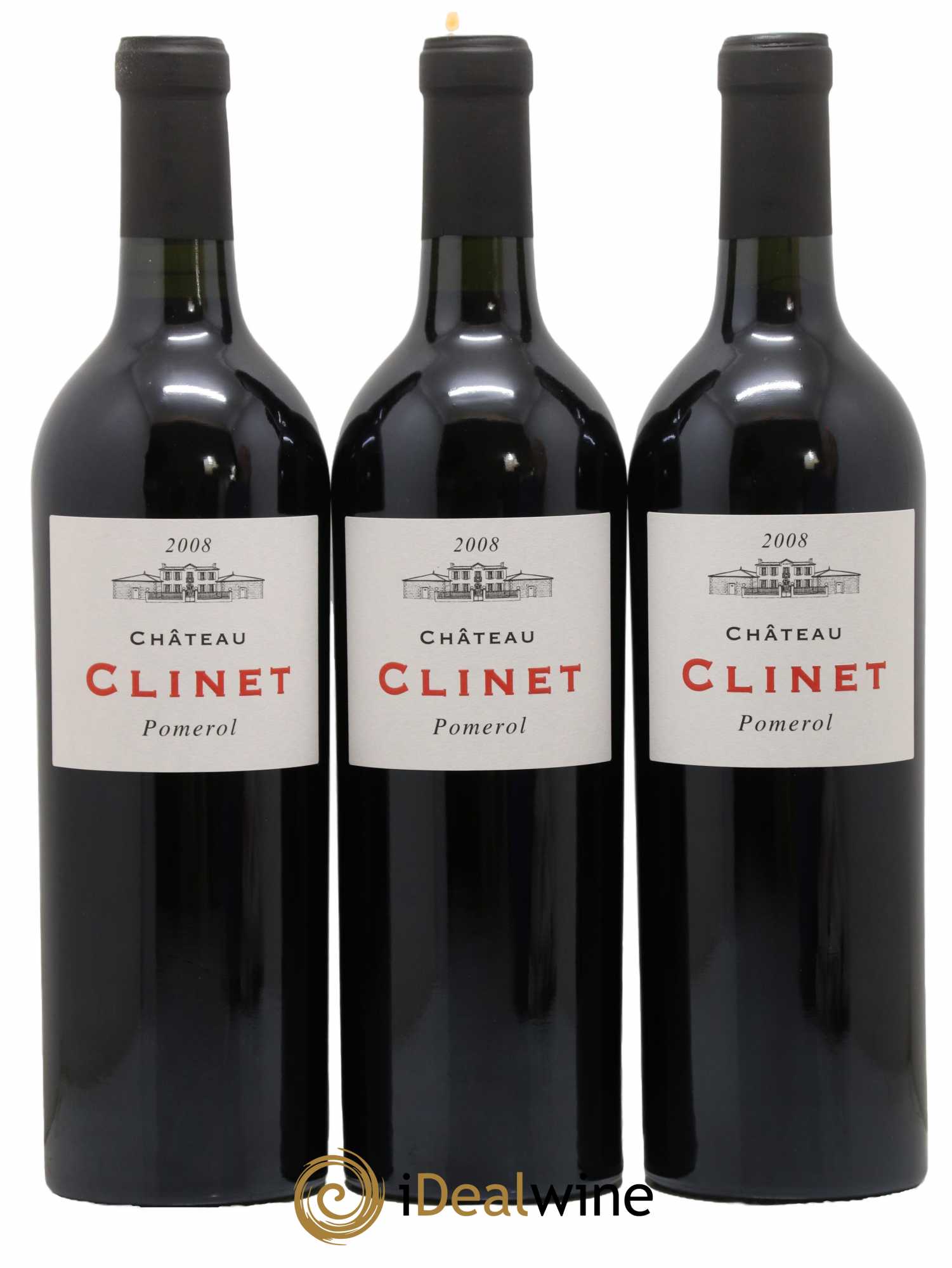 Château Clinet 2008 - Lot de 3 bouteilles - 0