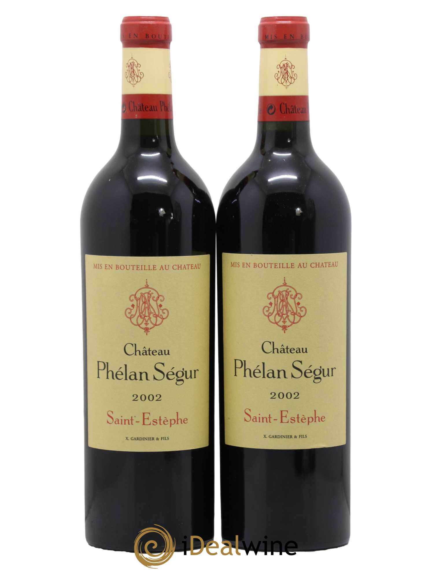 Château Phélan Ségur 2002 - Lot de 2 bouteilles - 0