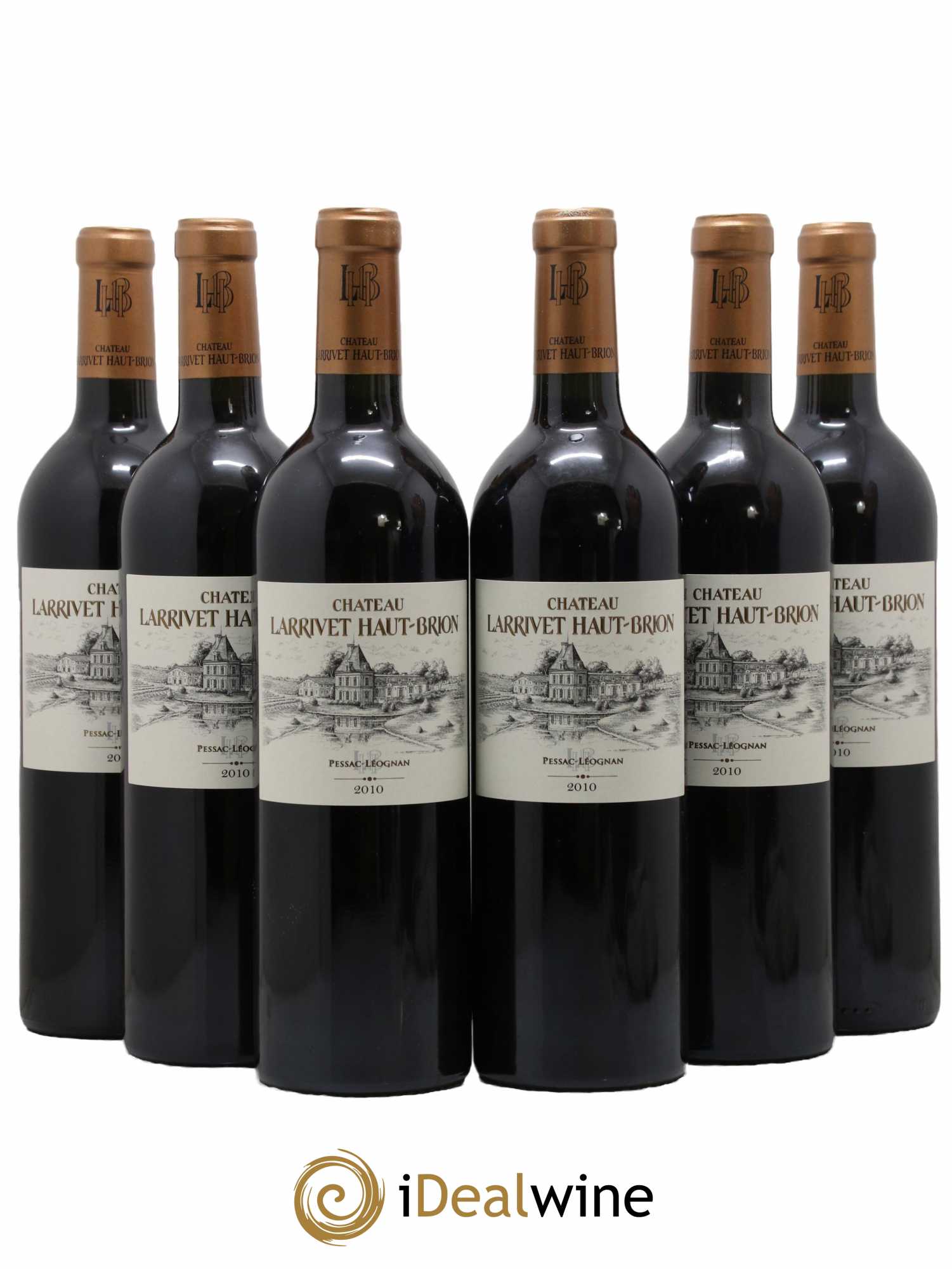 Château Larrivet Haut-Brion 2010 - Lot de 6 bouteilles - 0